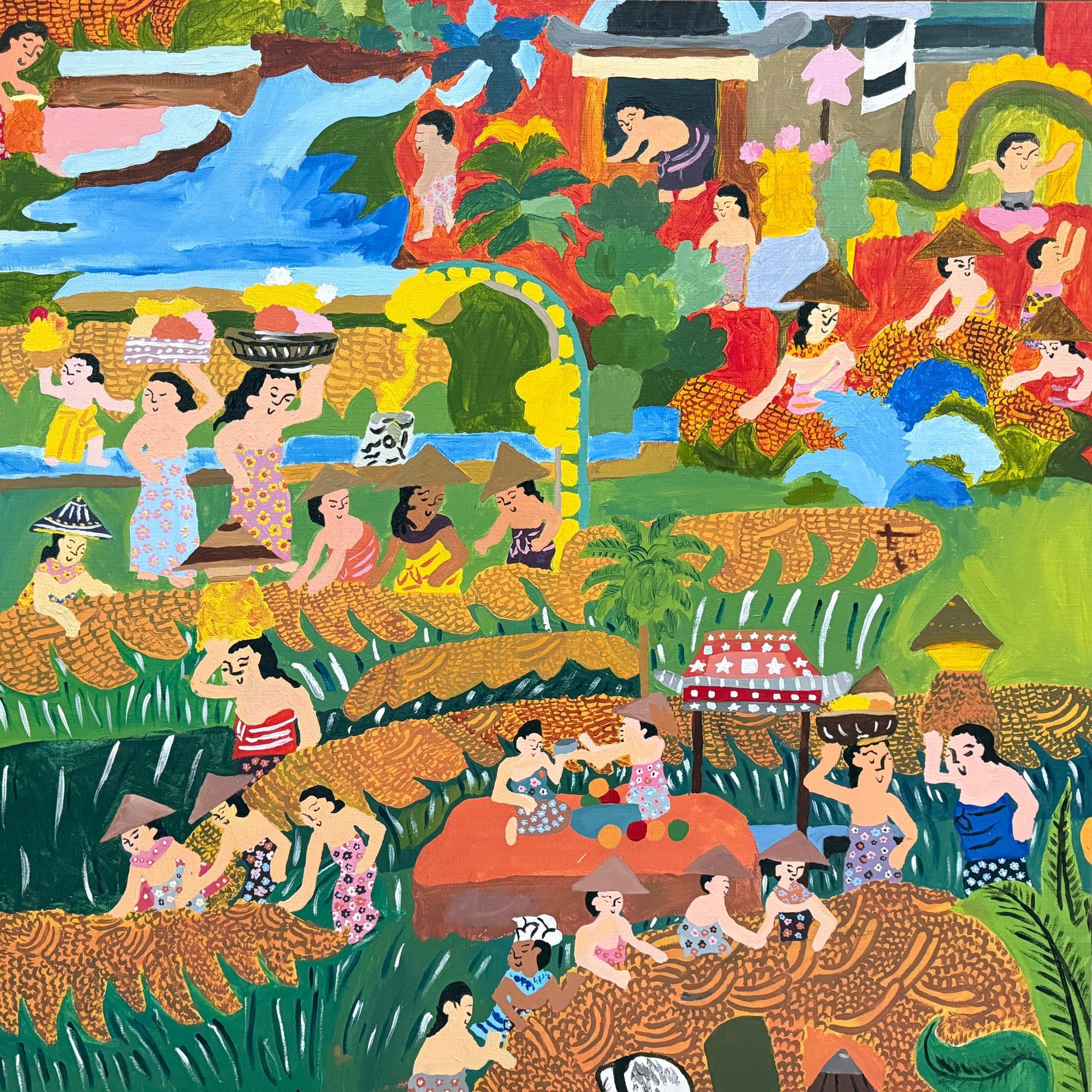 person wearing grey knit sweater