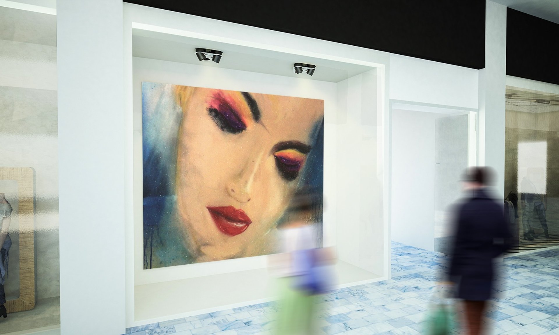 person wearing grey knit sweater