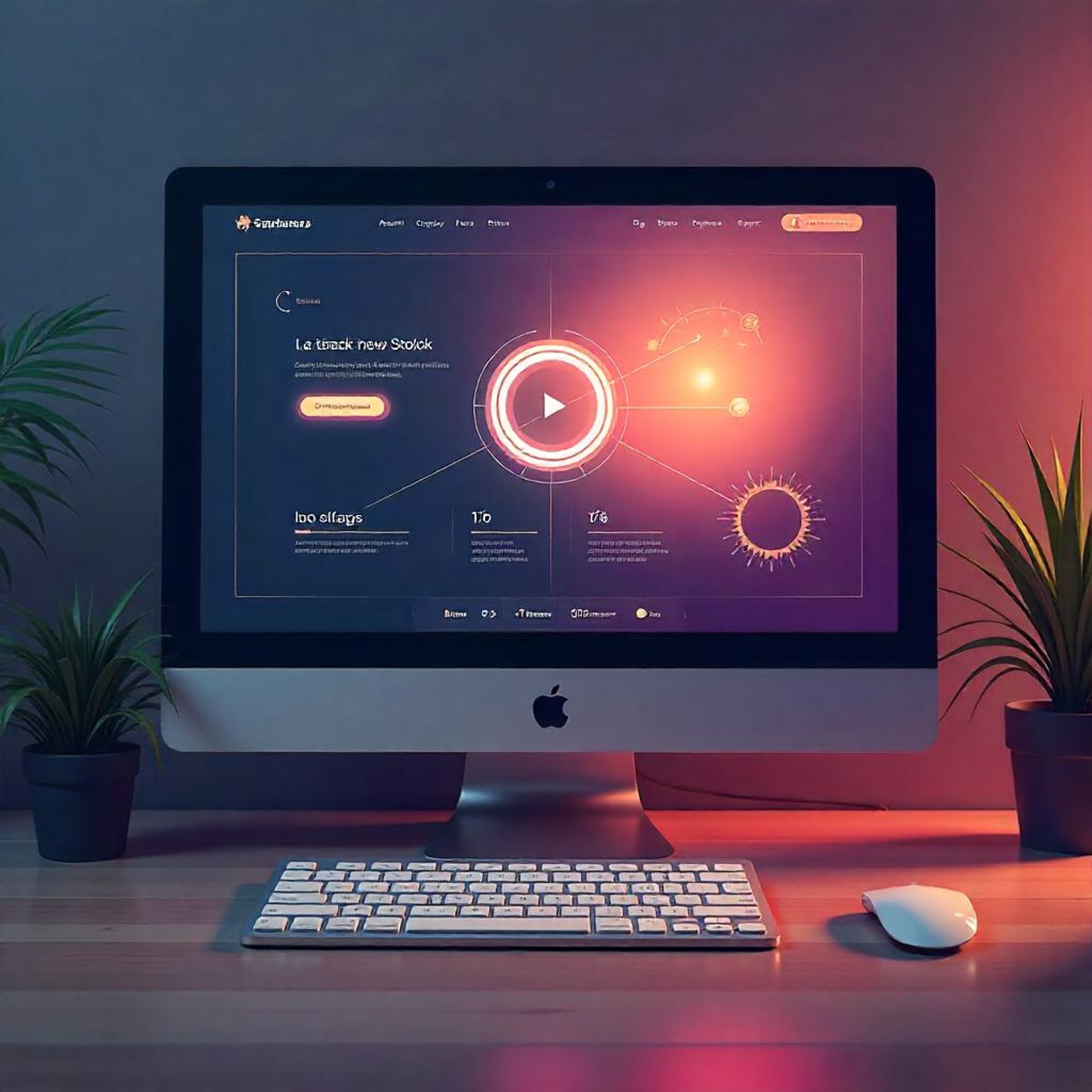 Imagen de un ordenador mostrando un diseño web