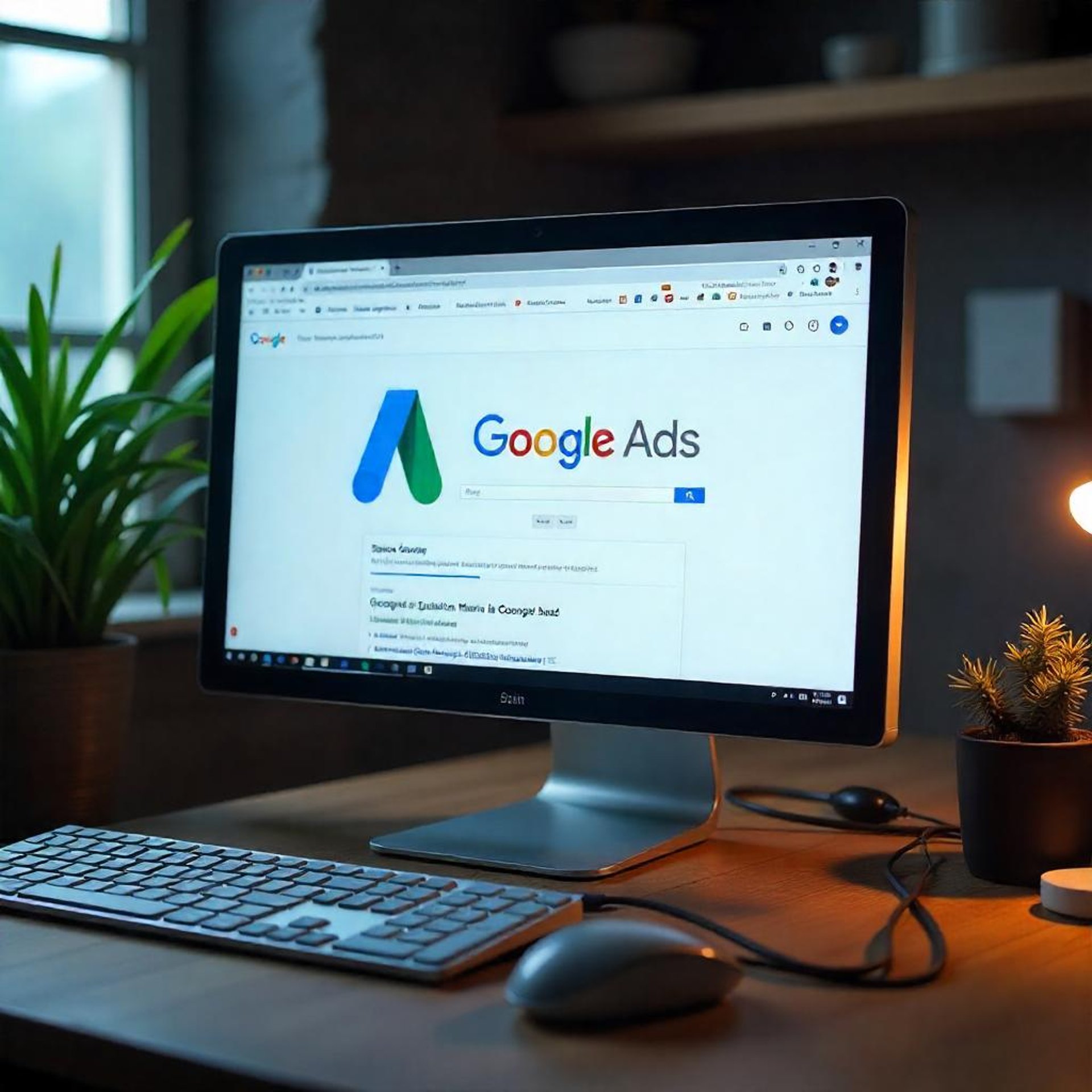 Pantalla de ordenador enseñando imagen de Servicios SEM