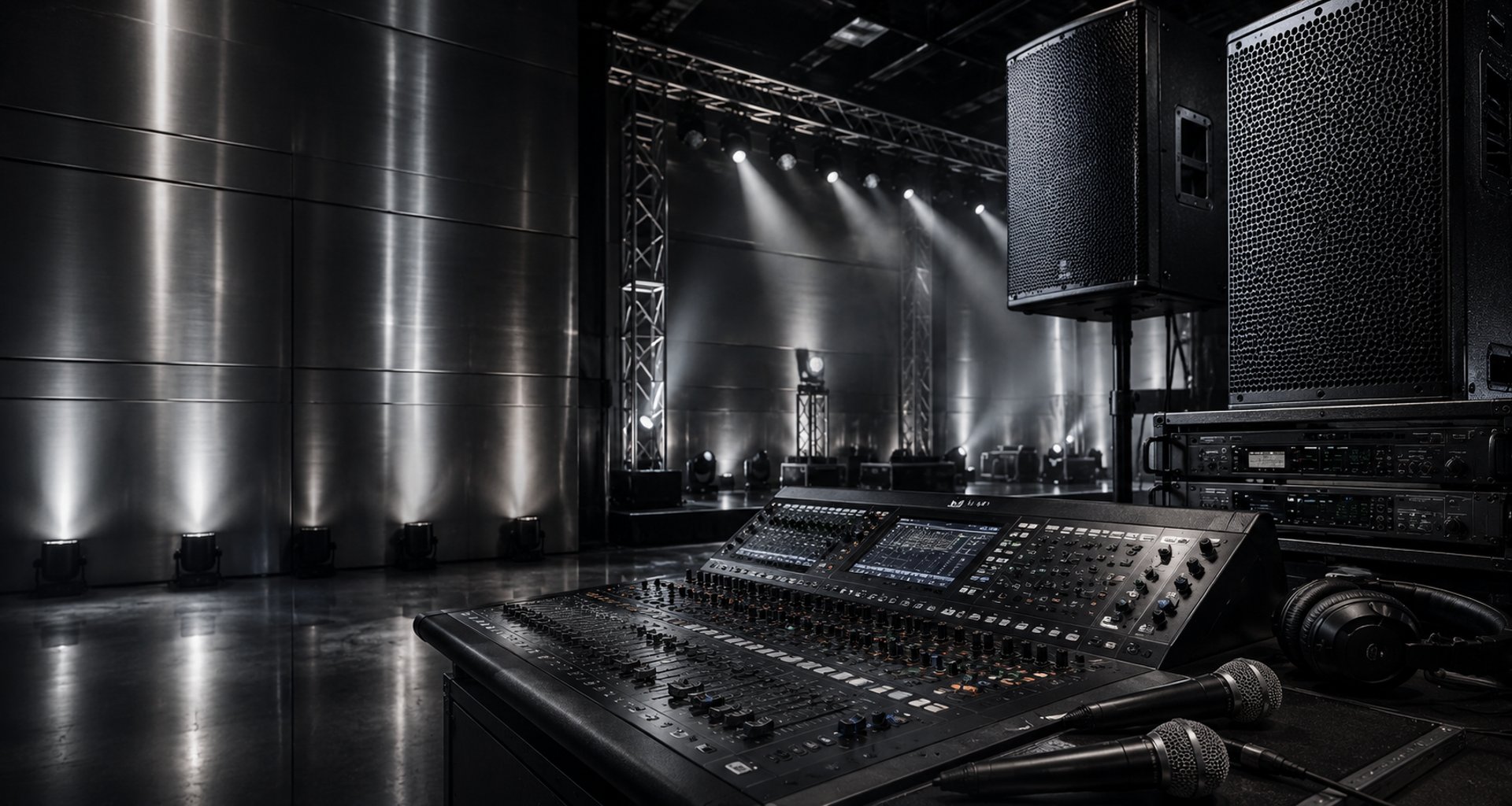 closeup photography of audio mixer