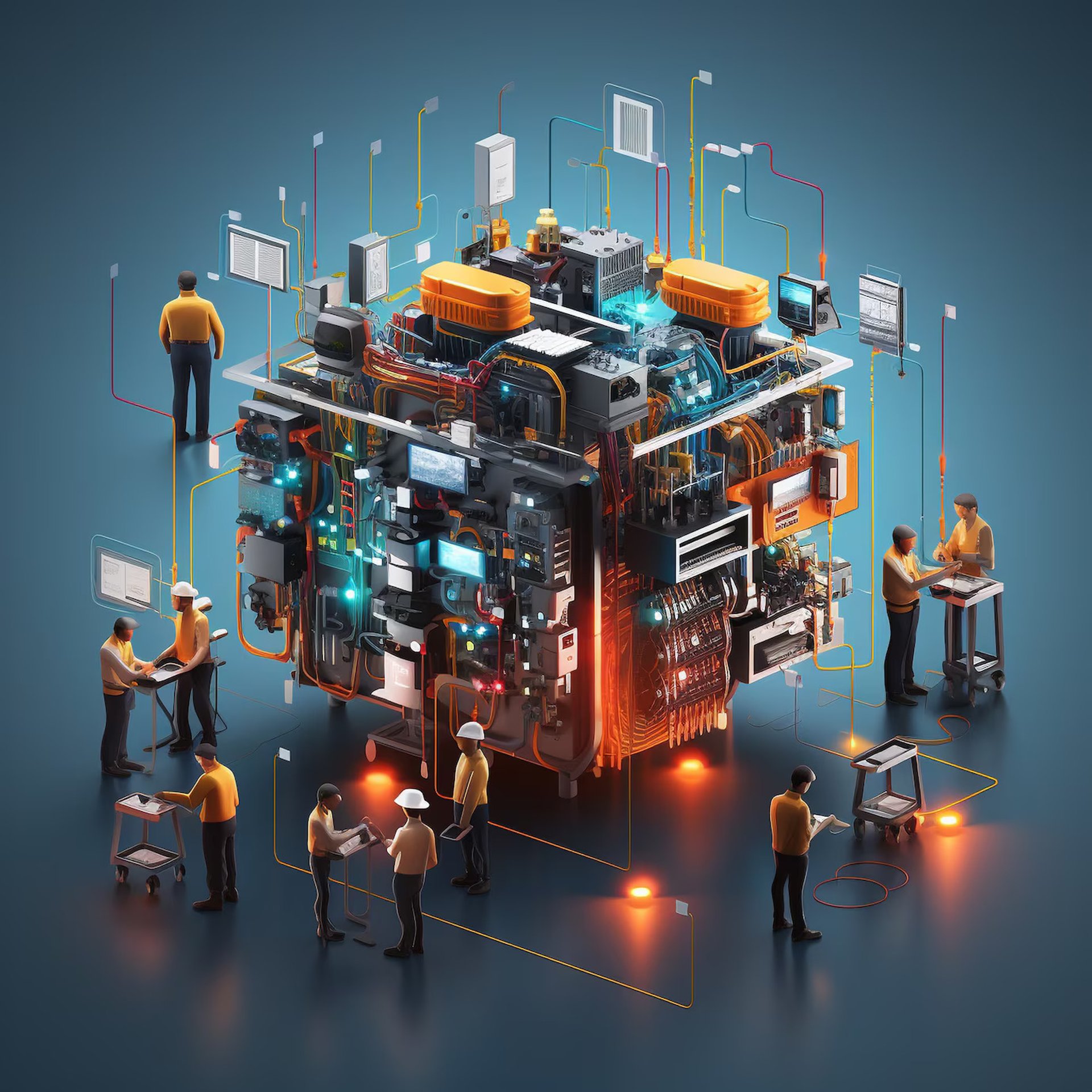 gray computer monitor