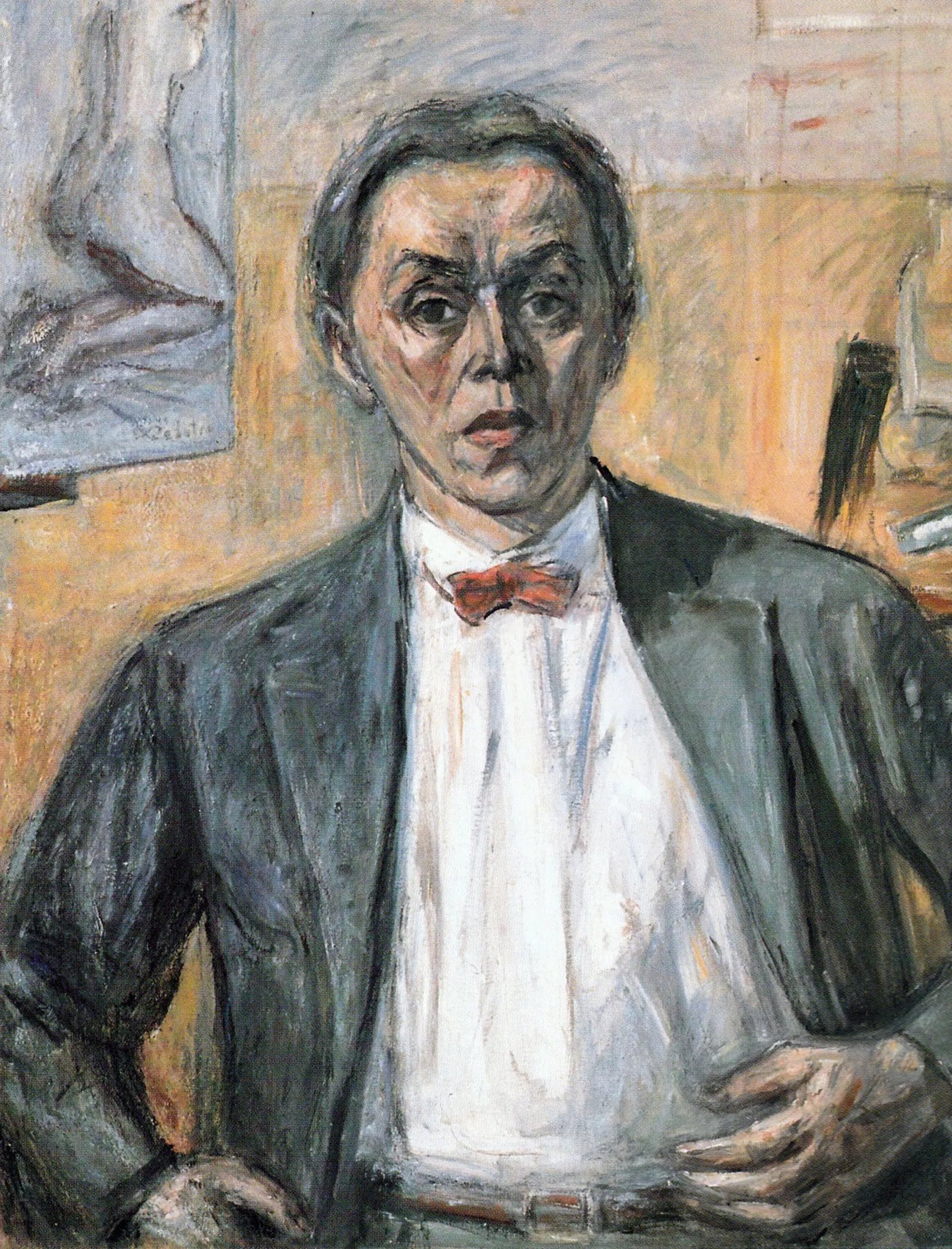Ölgemälde "Selbstportrait" von Wladimir von Zabotin, entstanden 1929.