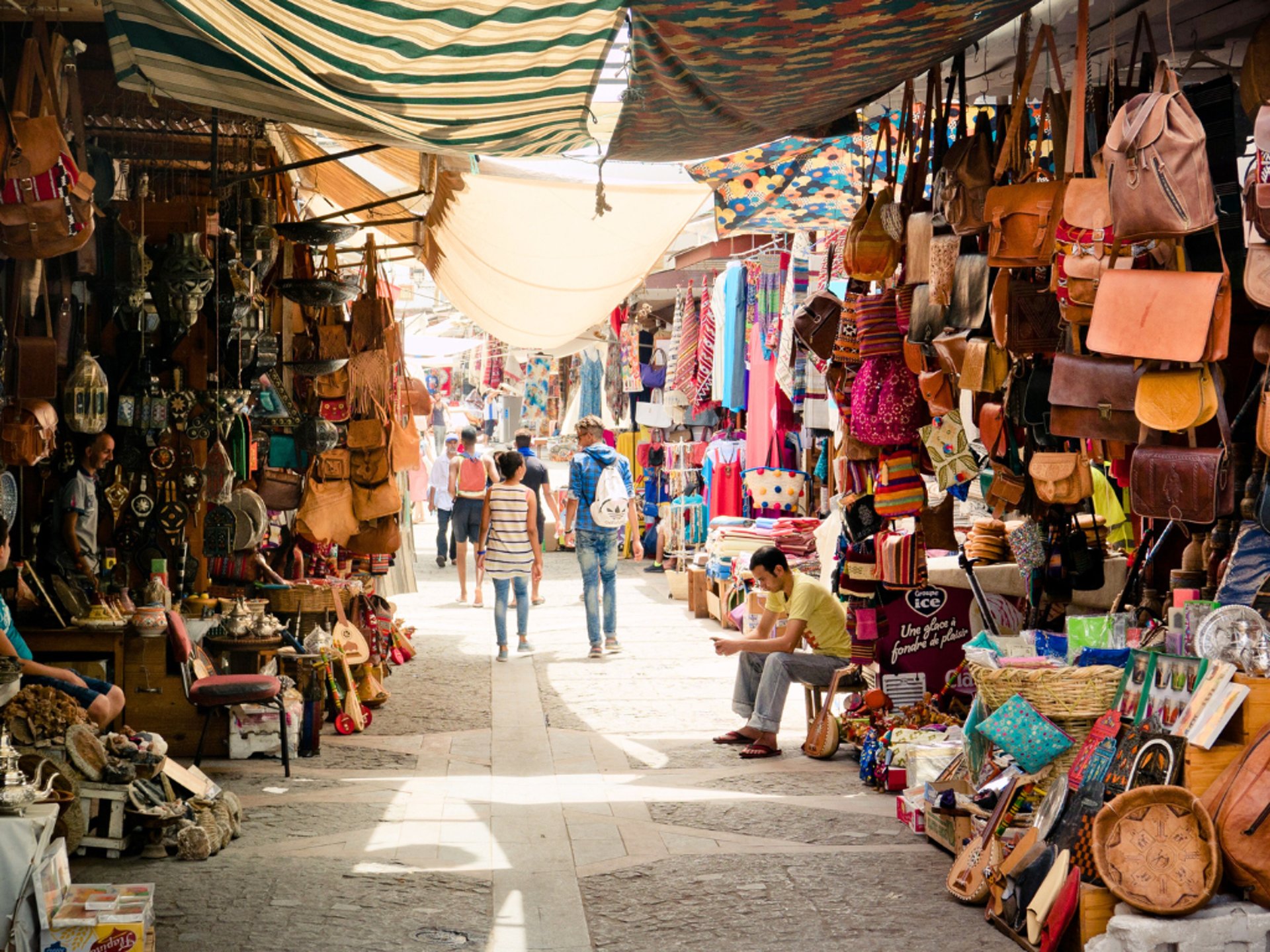 black blue and yellow textile