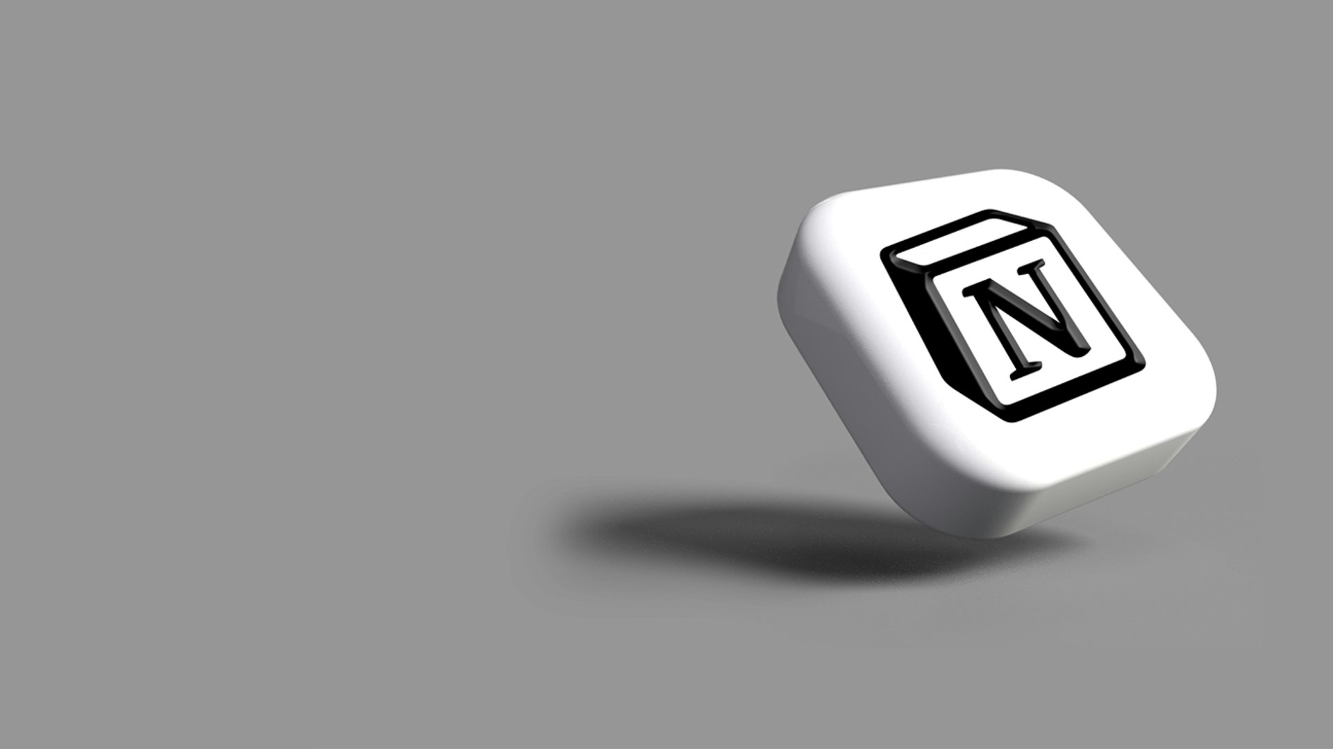 a white dice with a black n on it