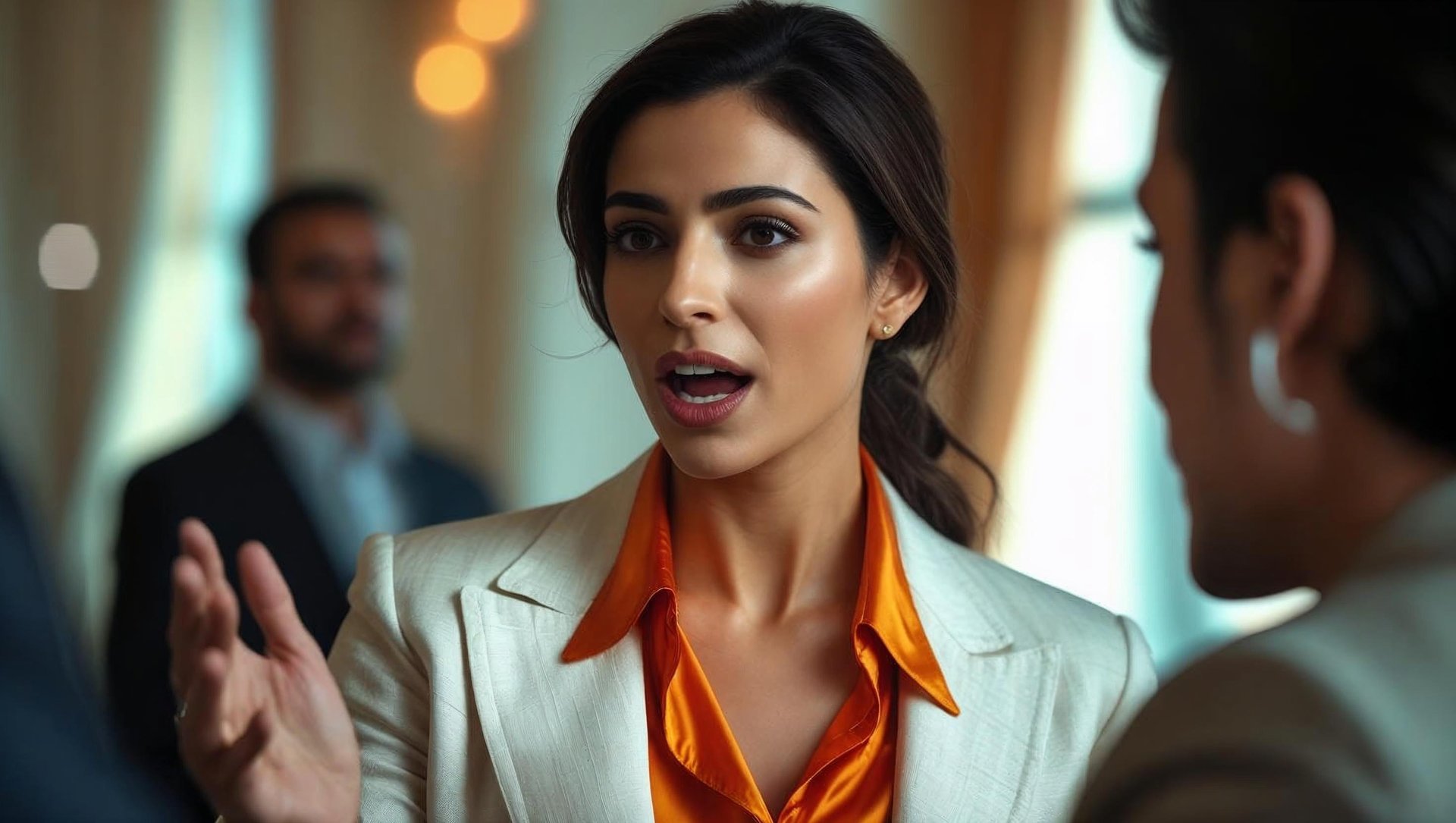 woman wearing yellow long-sleeved dress under white clouds and blue sky during daytime