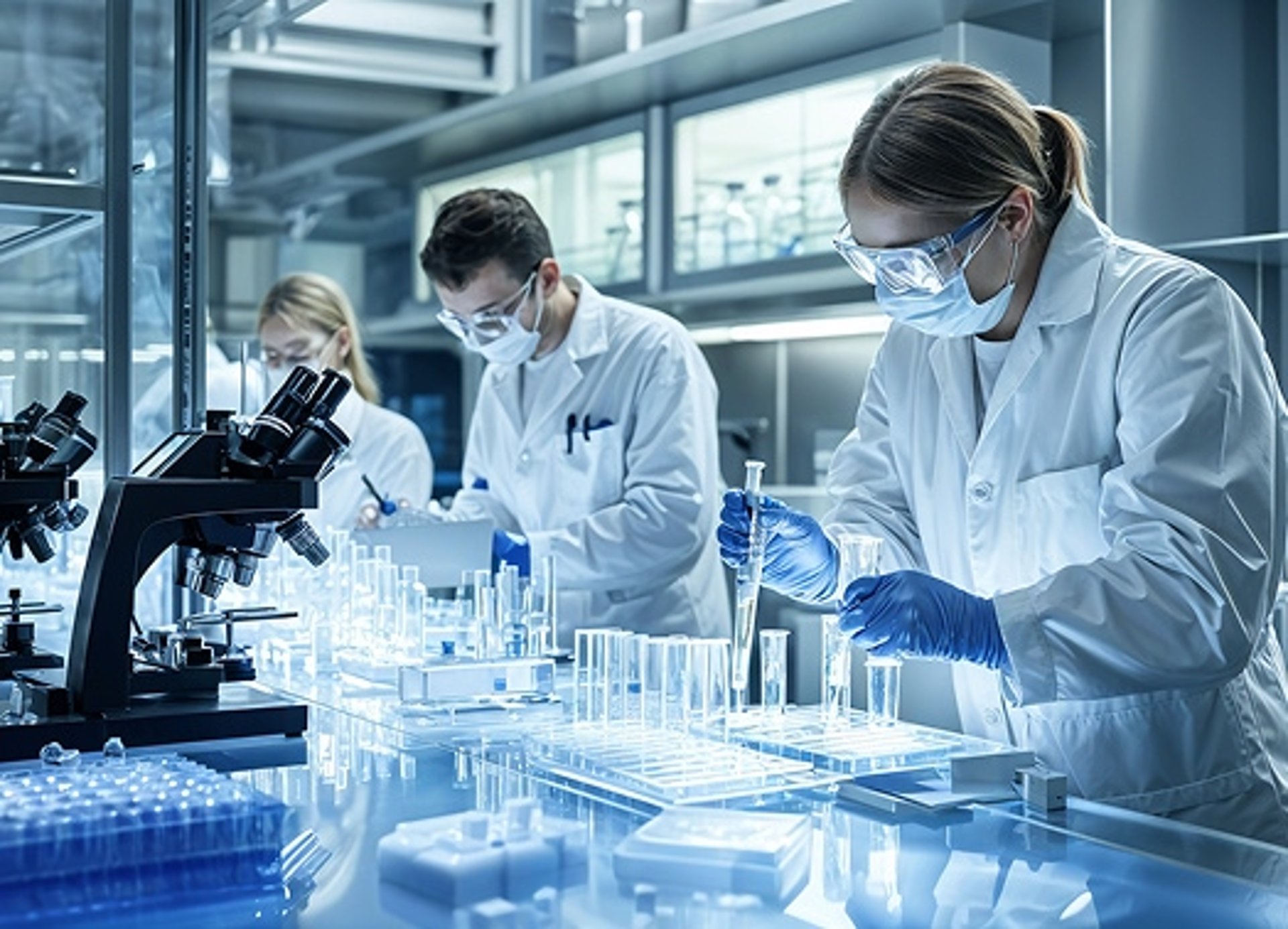 Rows of lab tubes sit in a tray.