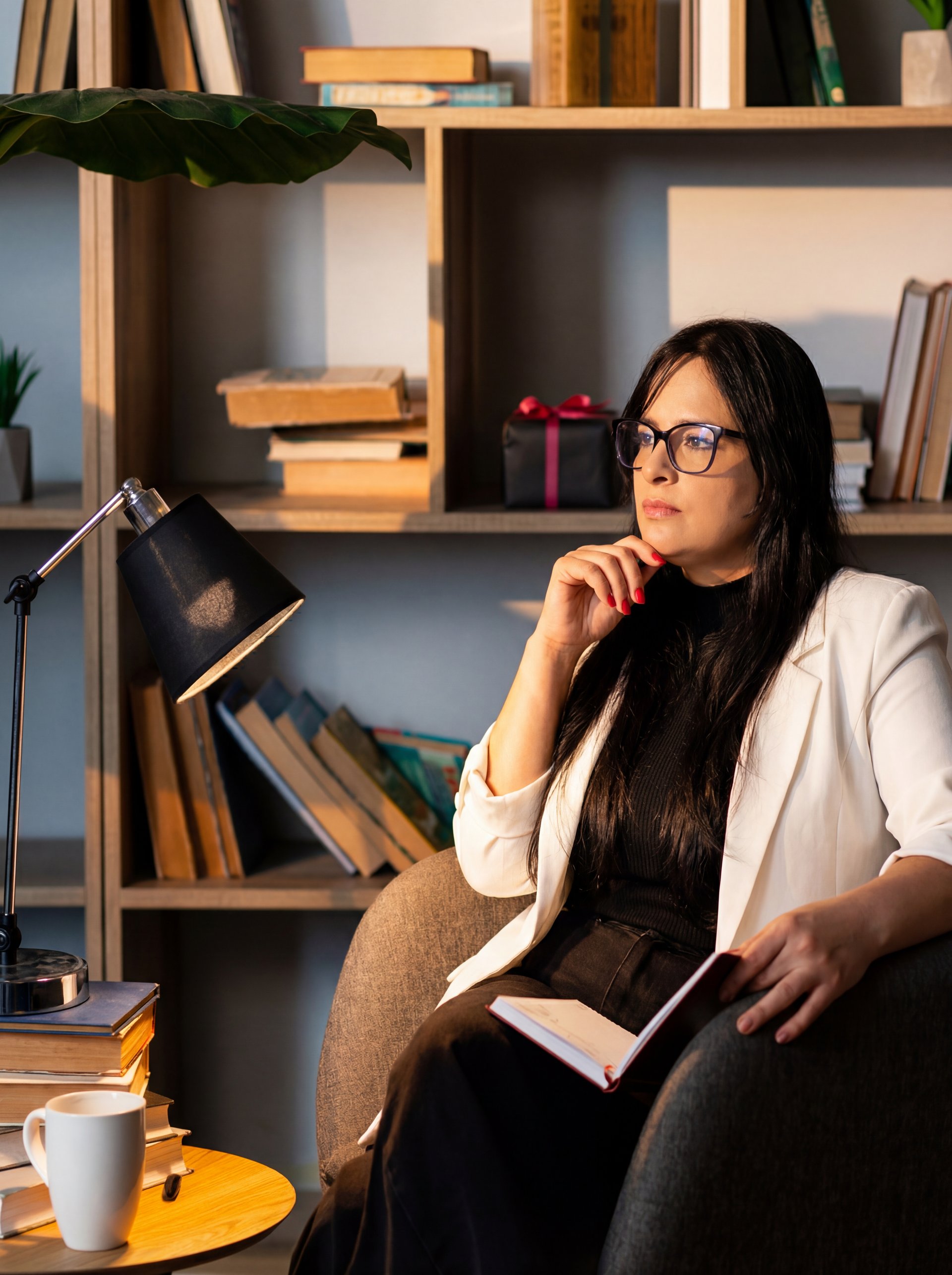 two women standing next to each other with their arms crossed