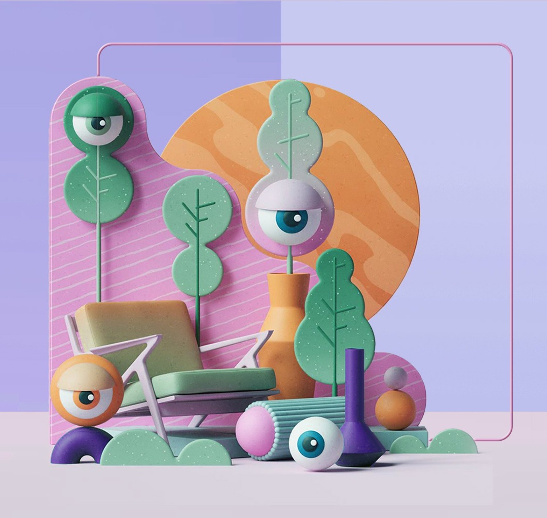 an abstract photo of a curved building with a blue sky in the background