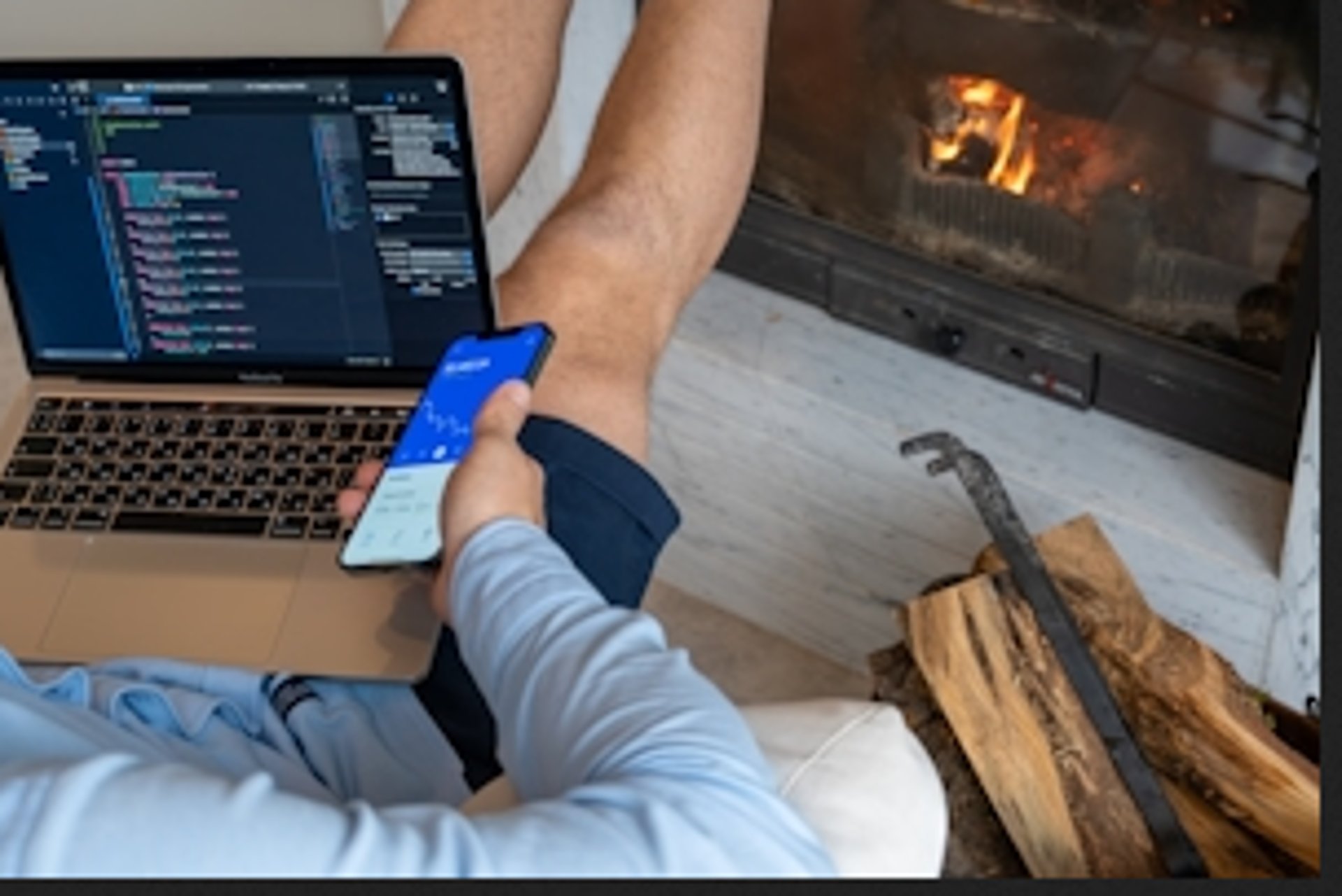 macbook pro on black wooden table
