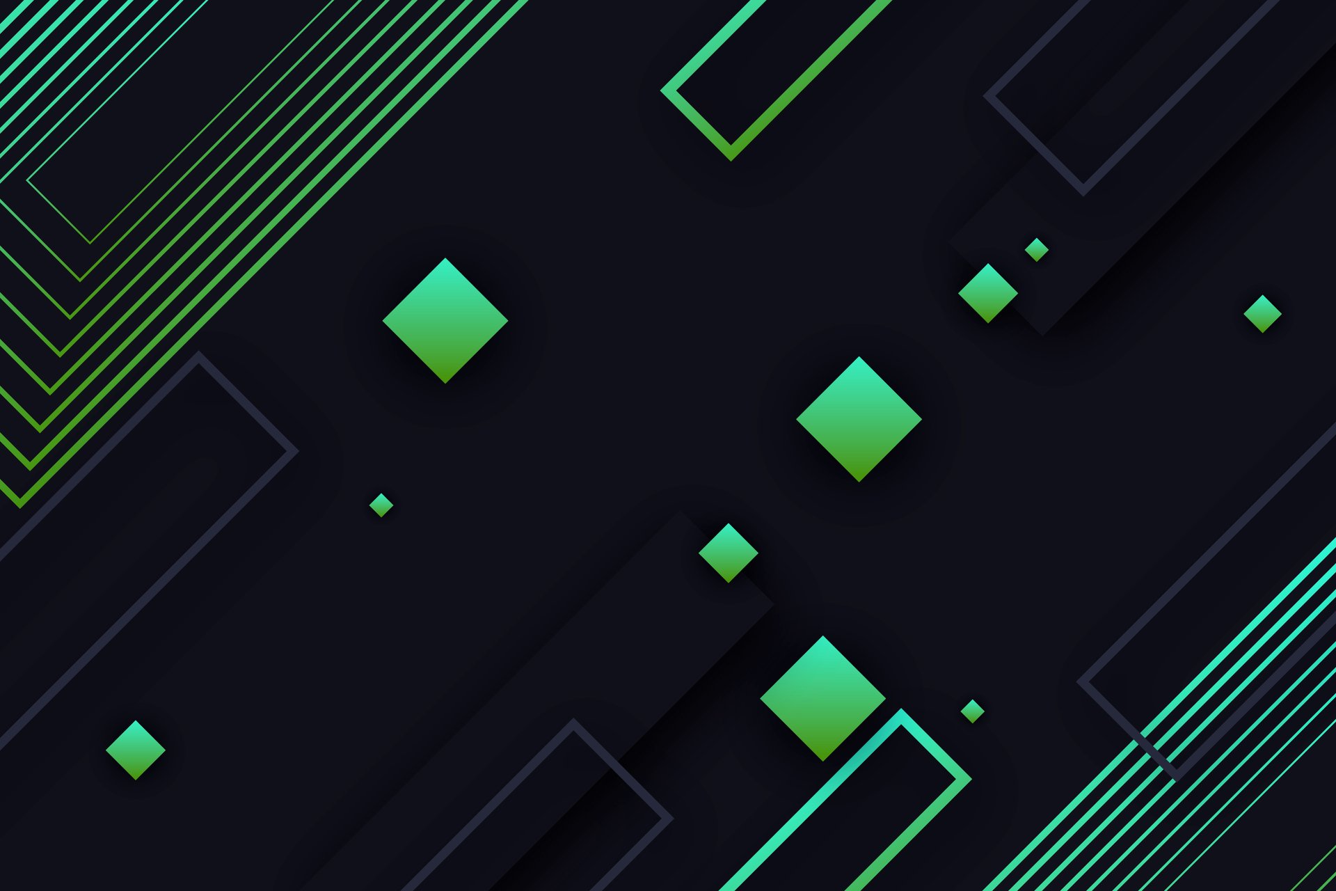 Green aurora borealis lights up the night sky.