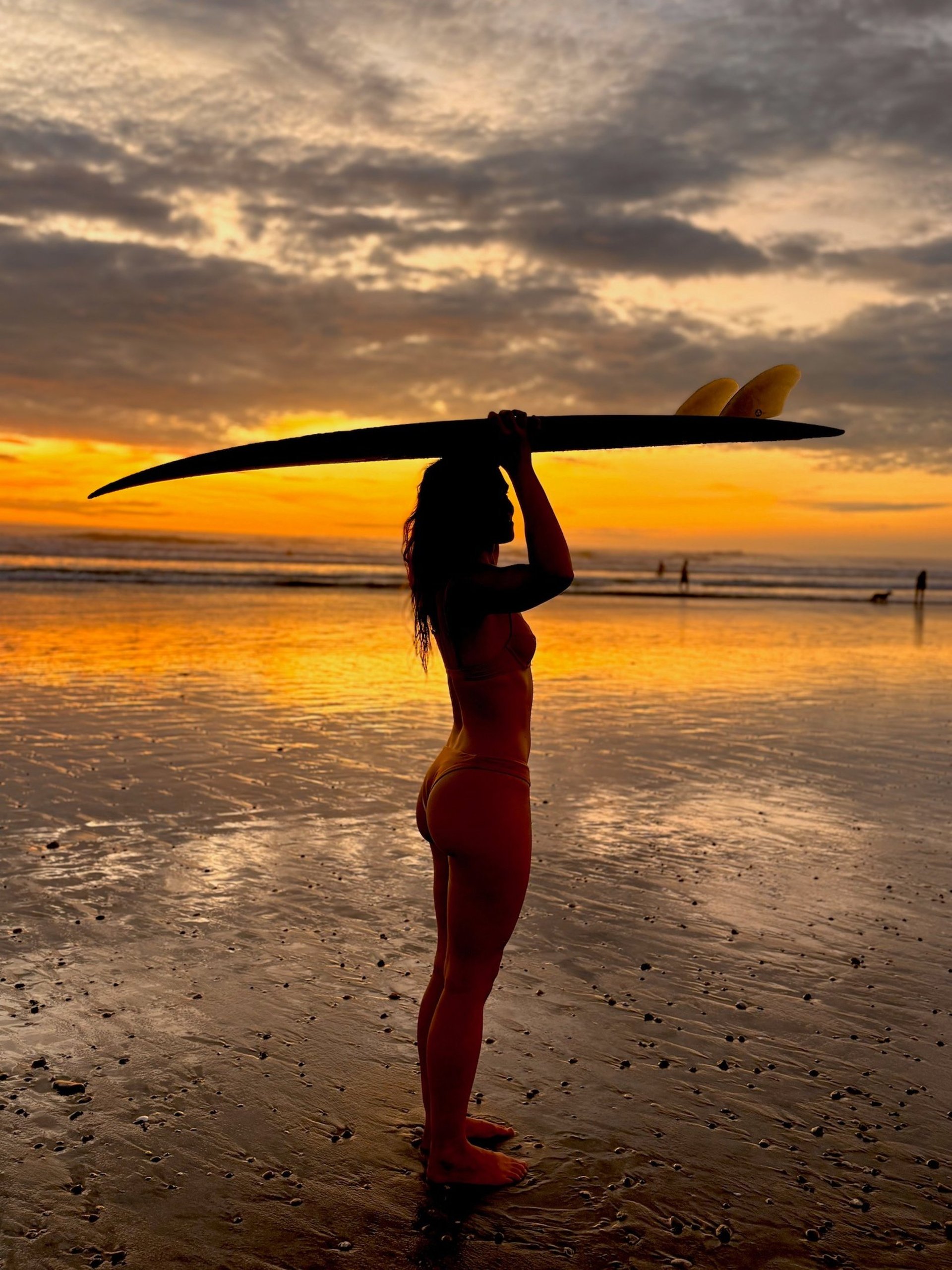 a person riding skis down a snow covered slope