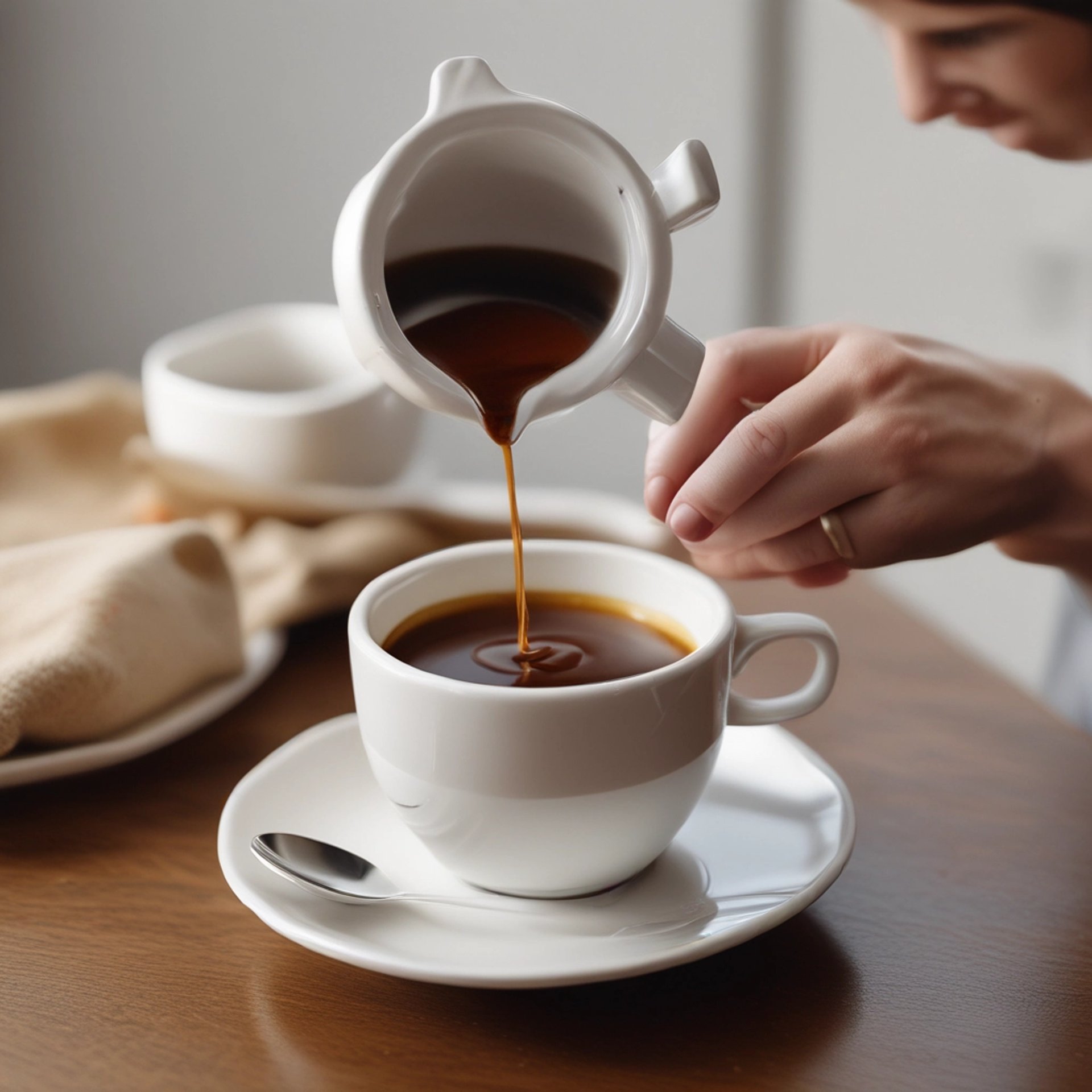 an abstract photo of a curved building with a blue sky in the background