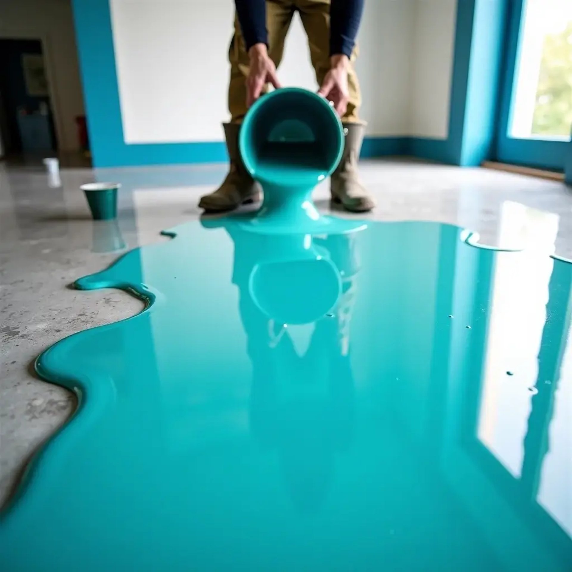 Blue Epoxy Floor Coating