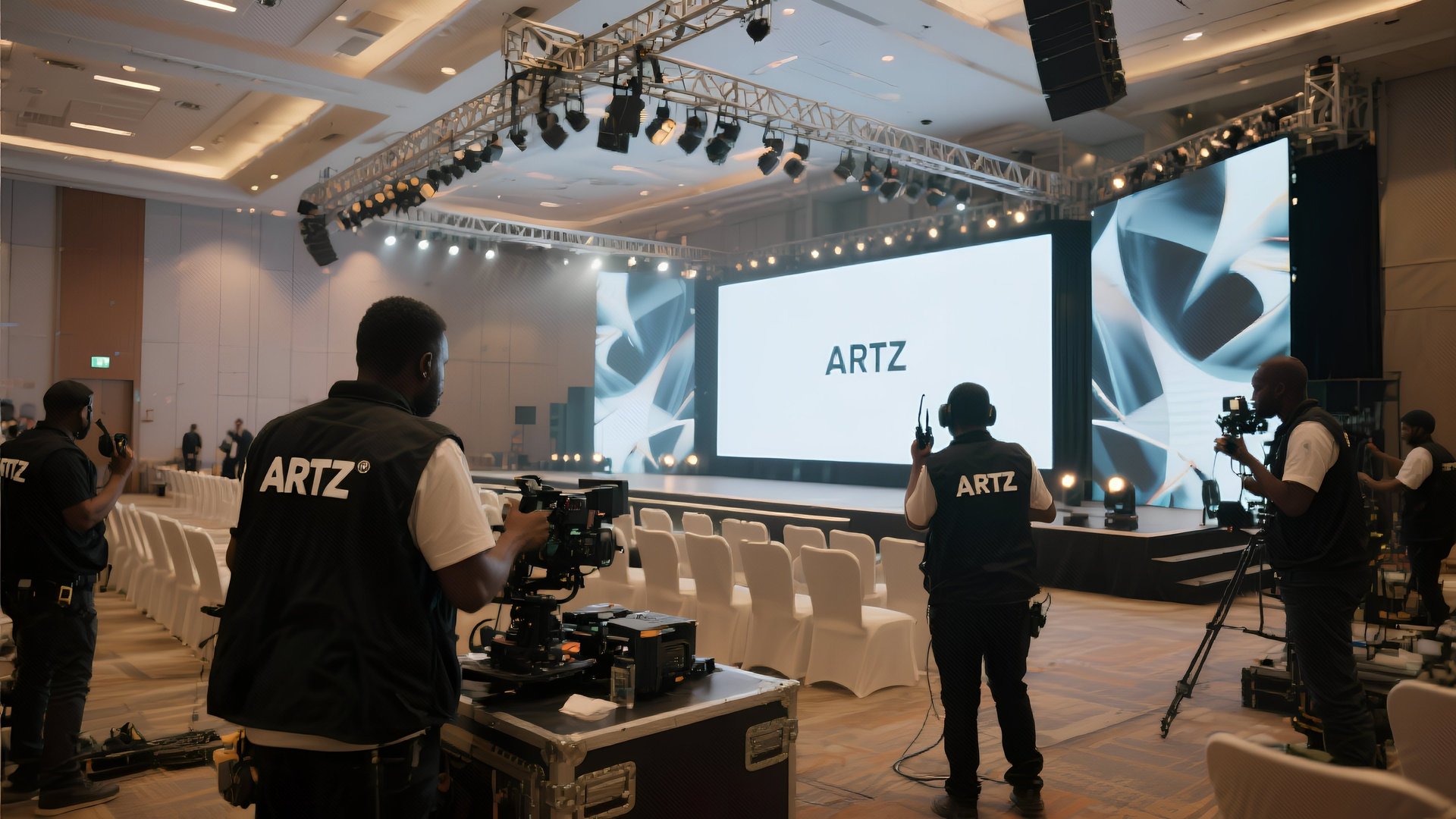 black and silver laptop computer on black table