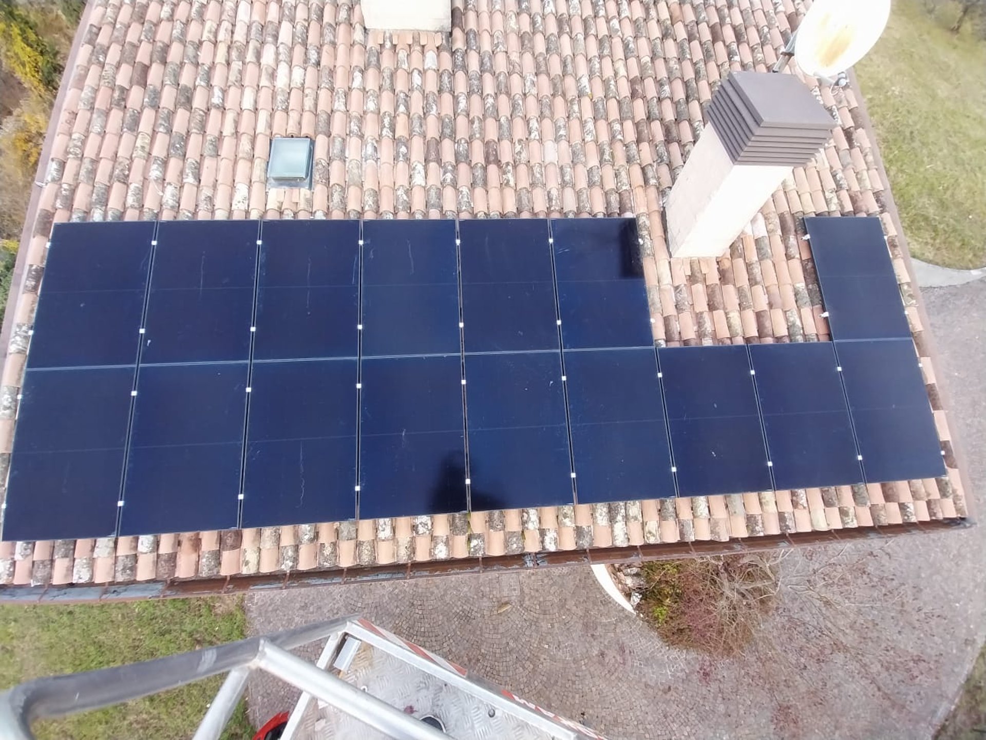 selective focus photography of two men standing side by side wearing green reflective vests