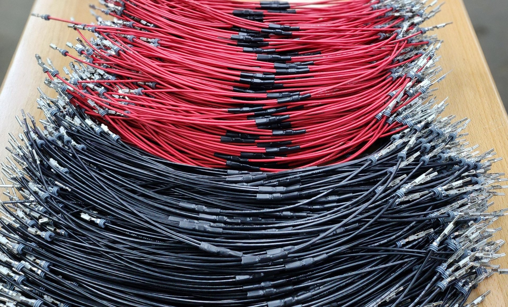 Spliced with heat shrink