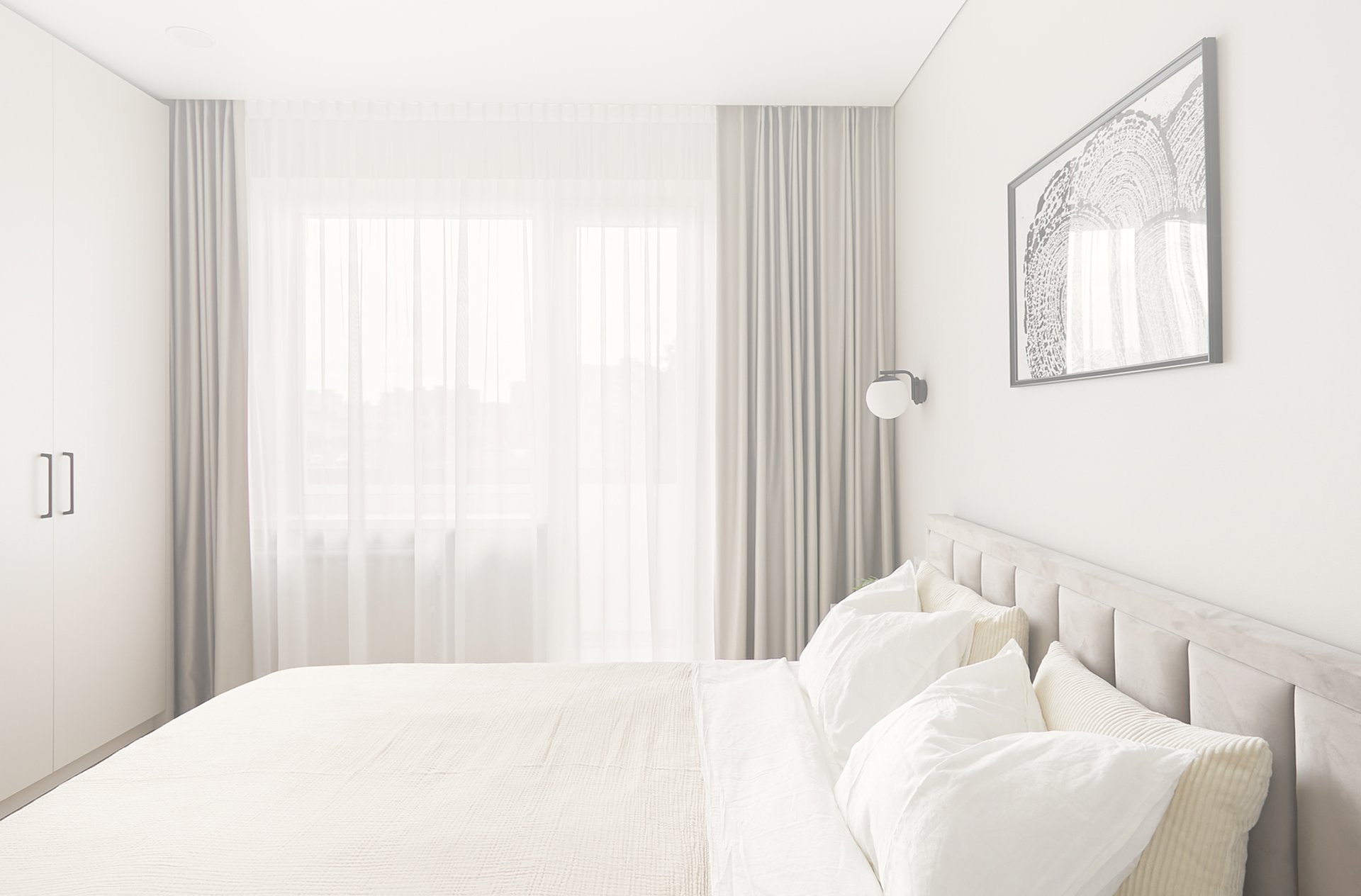 black and white bed linen