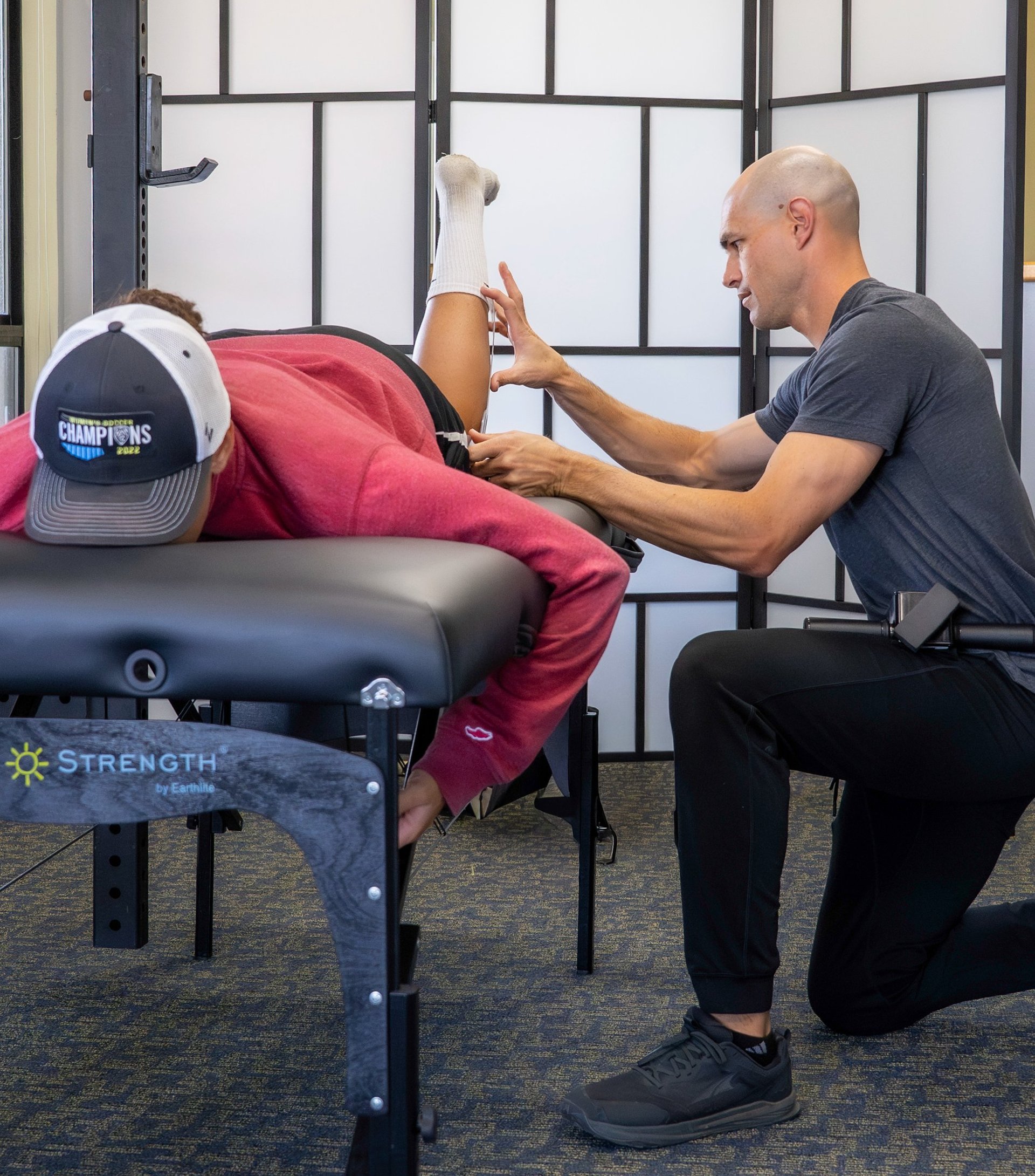 black and brown leather padded tub sofa