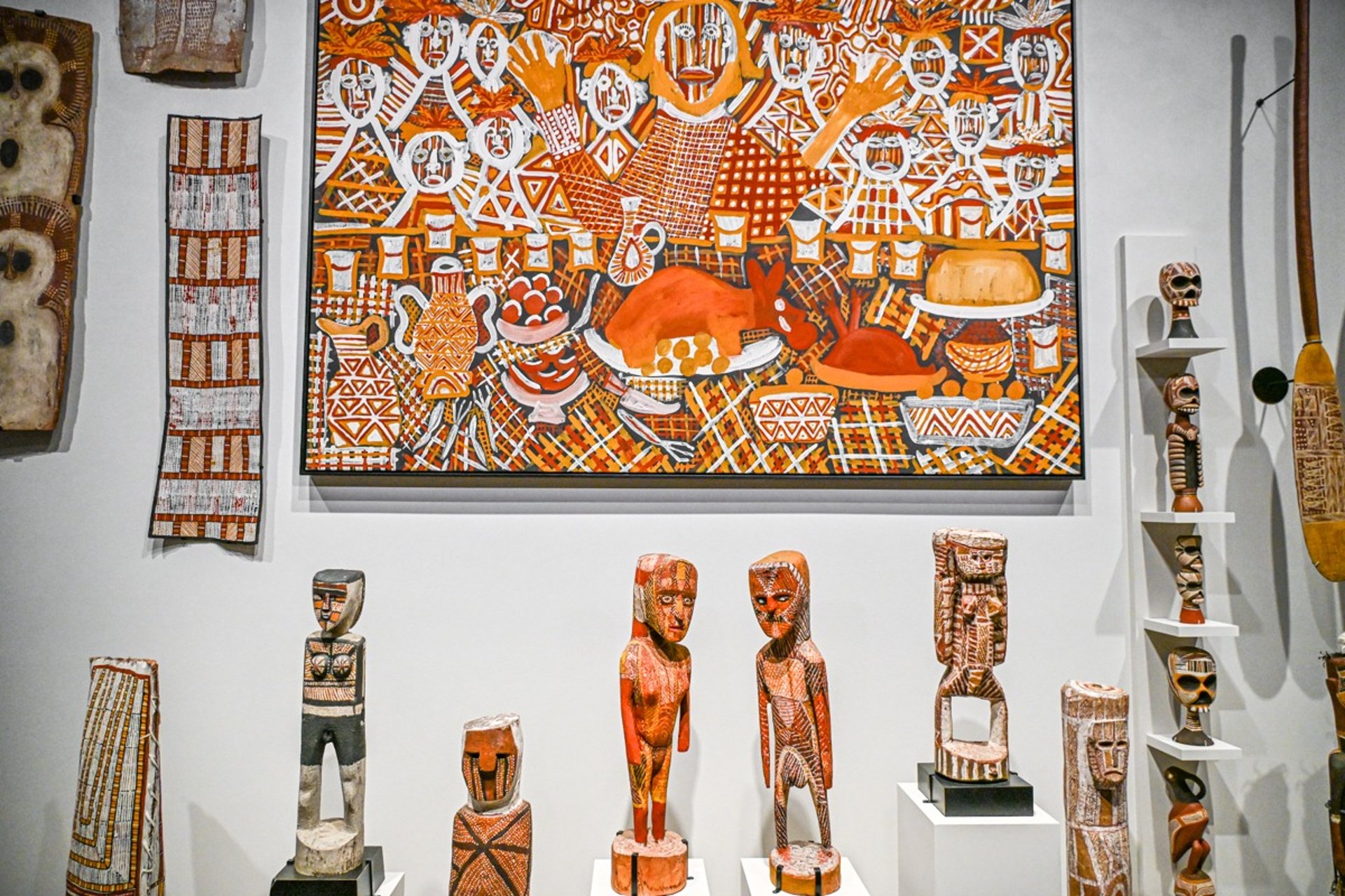 The exhibition 65,000 years, a short history of Australian art in Melbourne