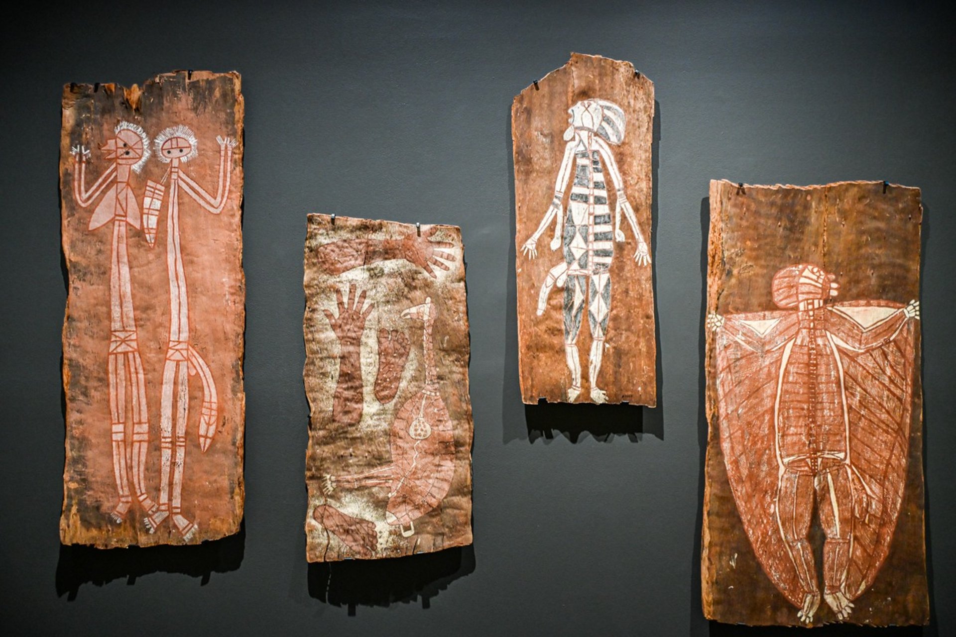The exhibition 65,000 years, a short history of Australian art in Melbourne