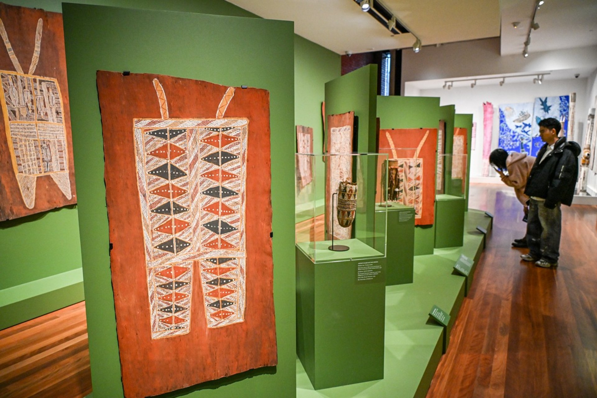 The exhibition 65,000 years, a short history of Australian art in Melbourne