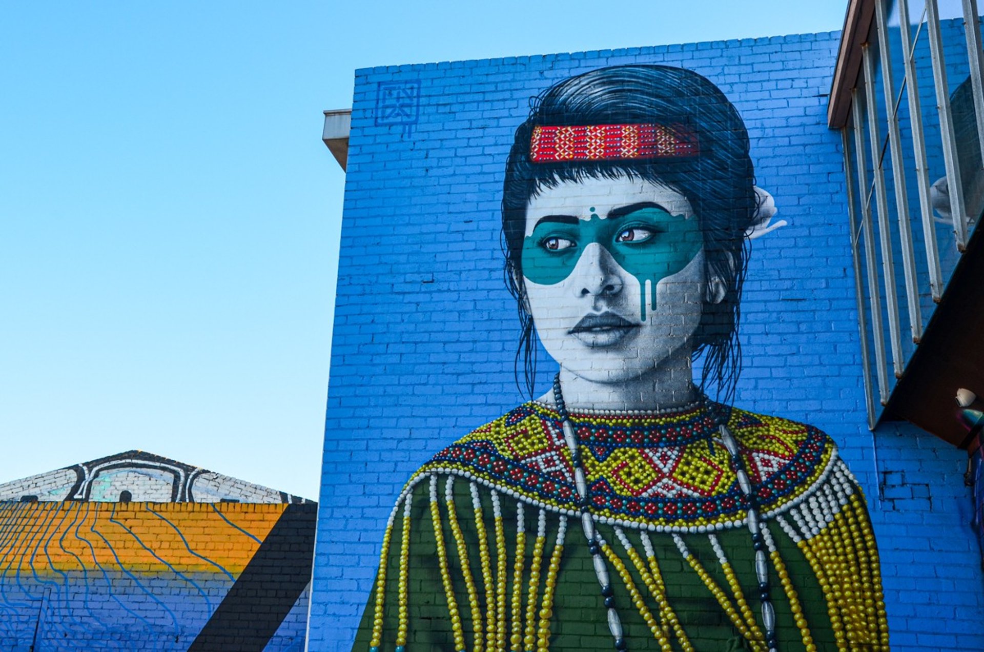 Mural by Findac in Brunswick, Melbourne