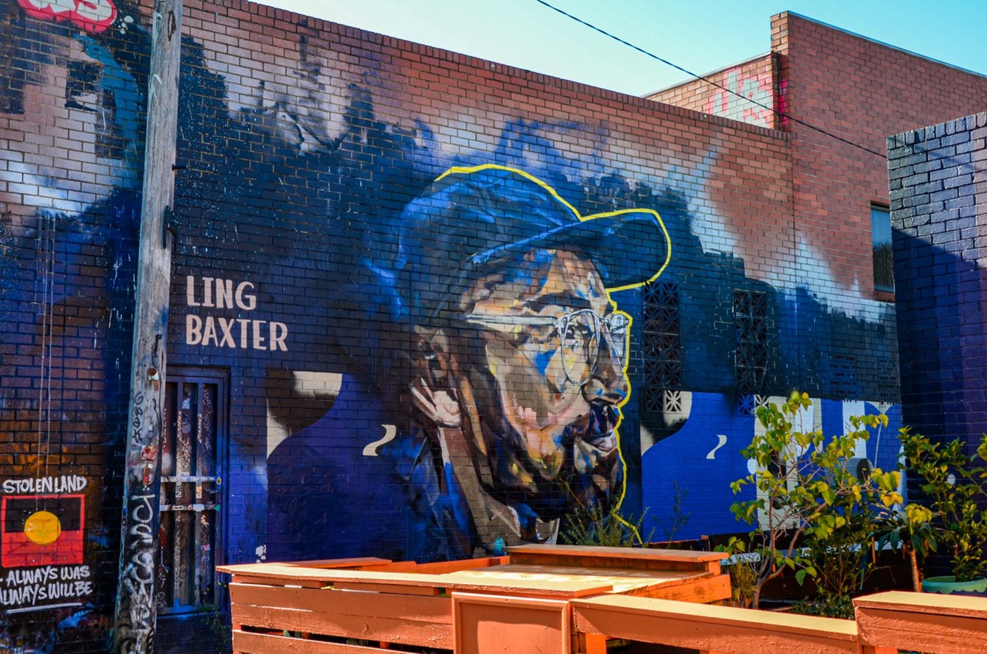 Mural by Ling and Baxter in Brunswick, Melbourne