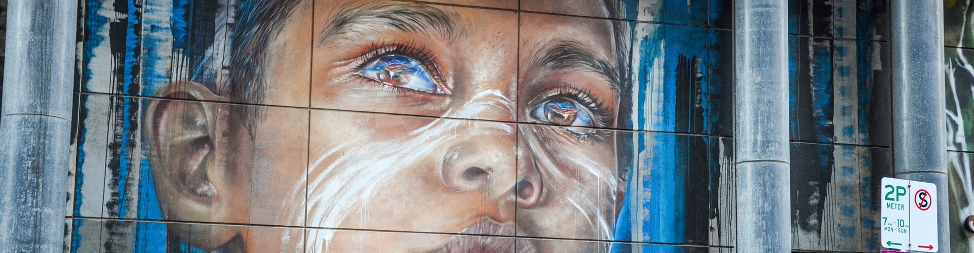 Mural by Adnate in the CBD of Melbourne