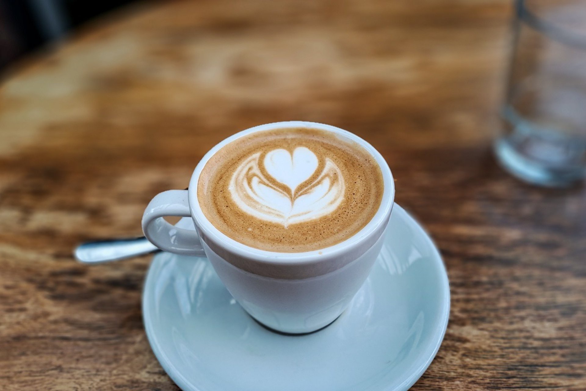 A flat white at St Edmonds Cafe in Prahran, Melbourne