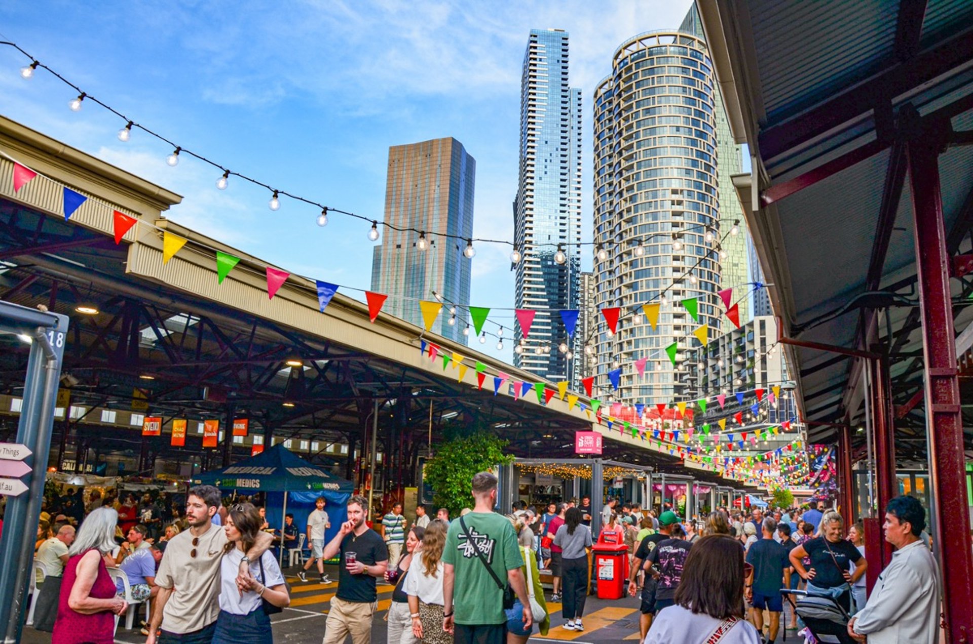 Summer Night Market at the Queen Victoria Market in Melbourne