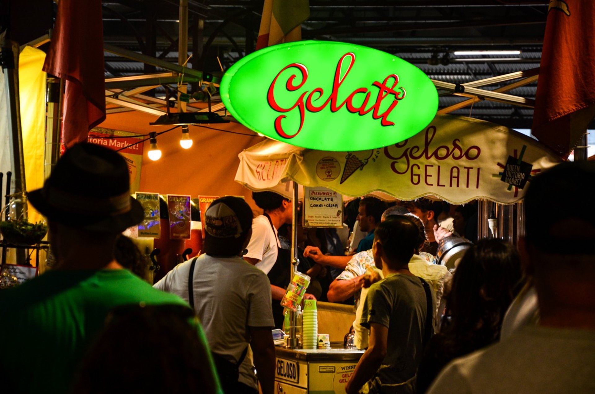 Summer Night Market at the Queen Victoria Market in Melbourne