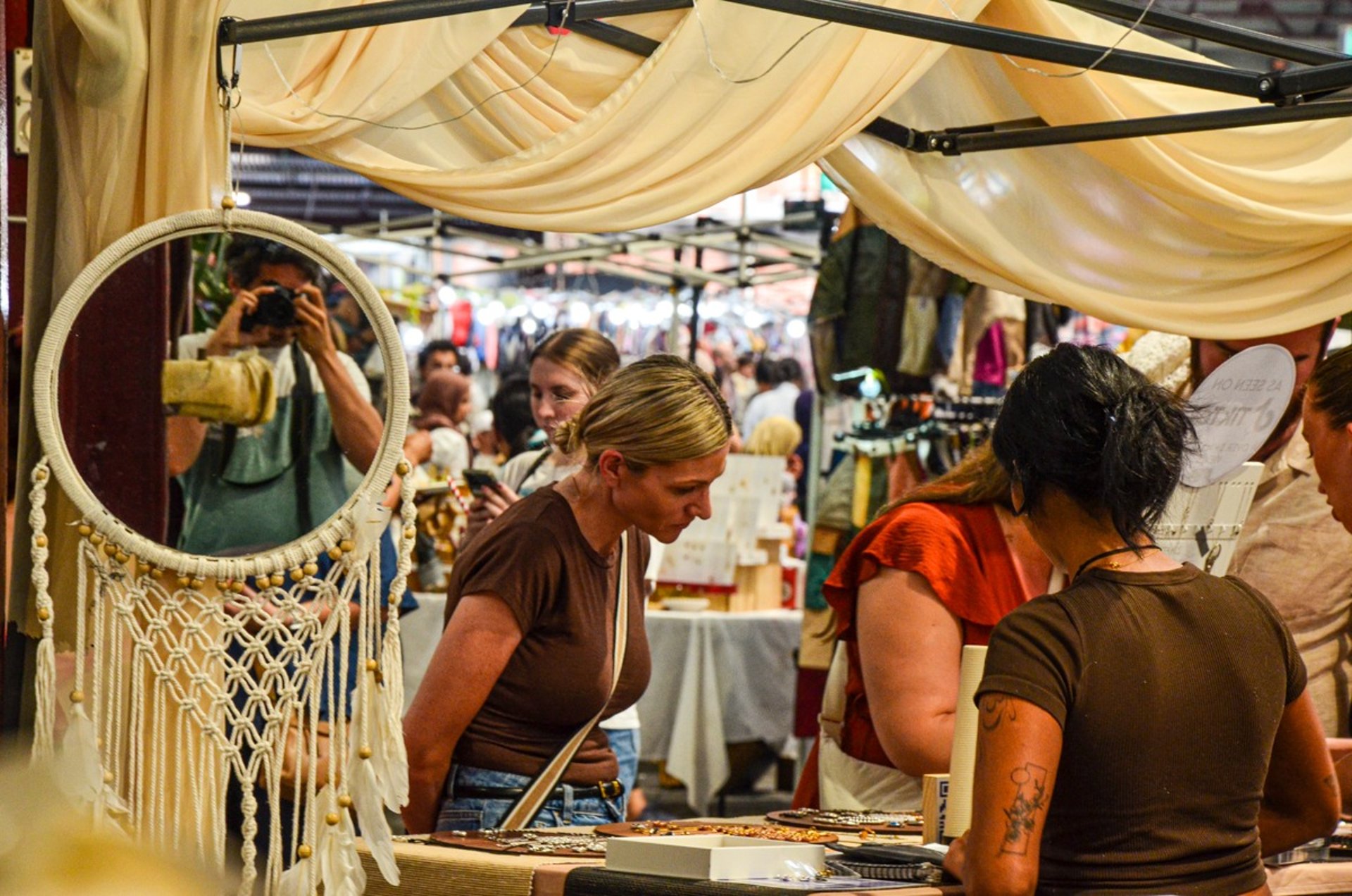 Summer Night Market at the Queen Victoria Market in Melbourne