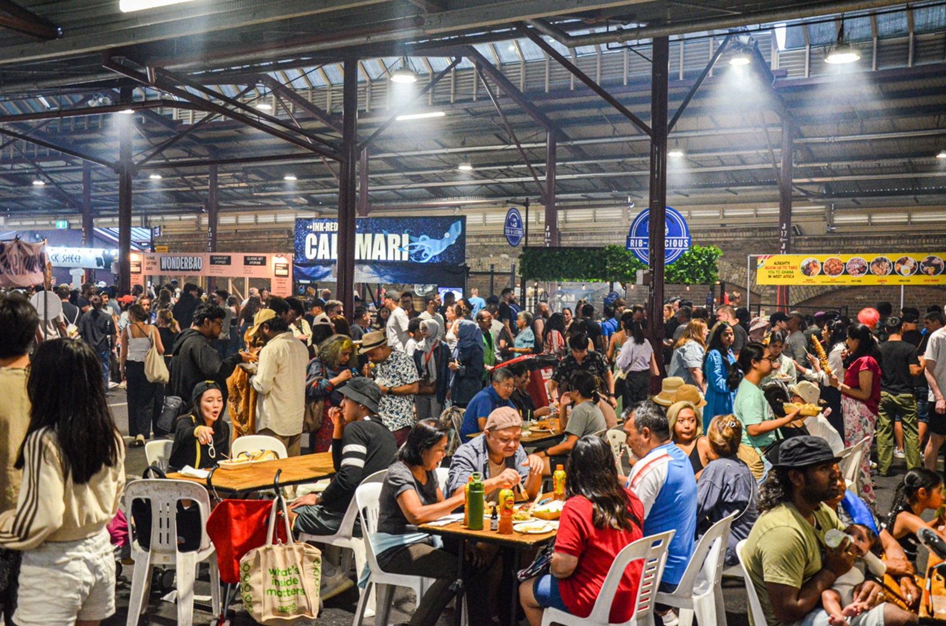 Summer Night Market at the Queen Victoria Market in Melbourne