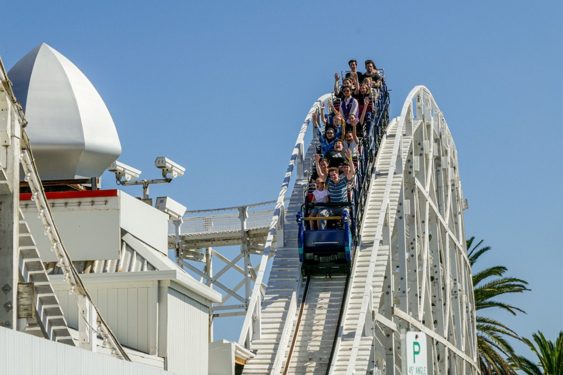 The Great Scenic Railway of Luna Park in St Kilda, Melbourne