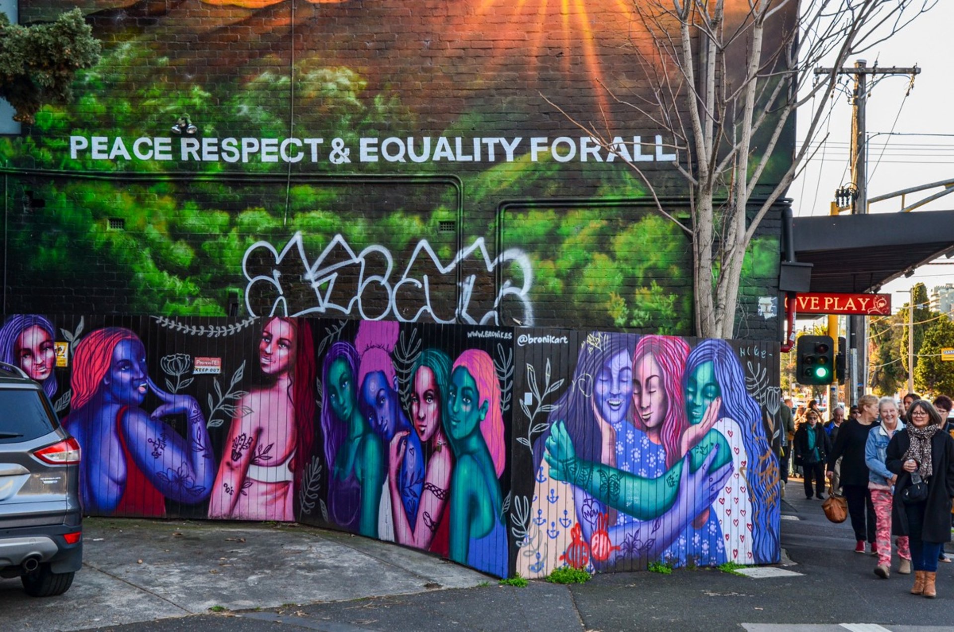 Mural by Bronik in St Kilda, Melbourne