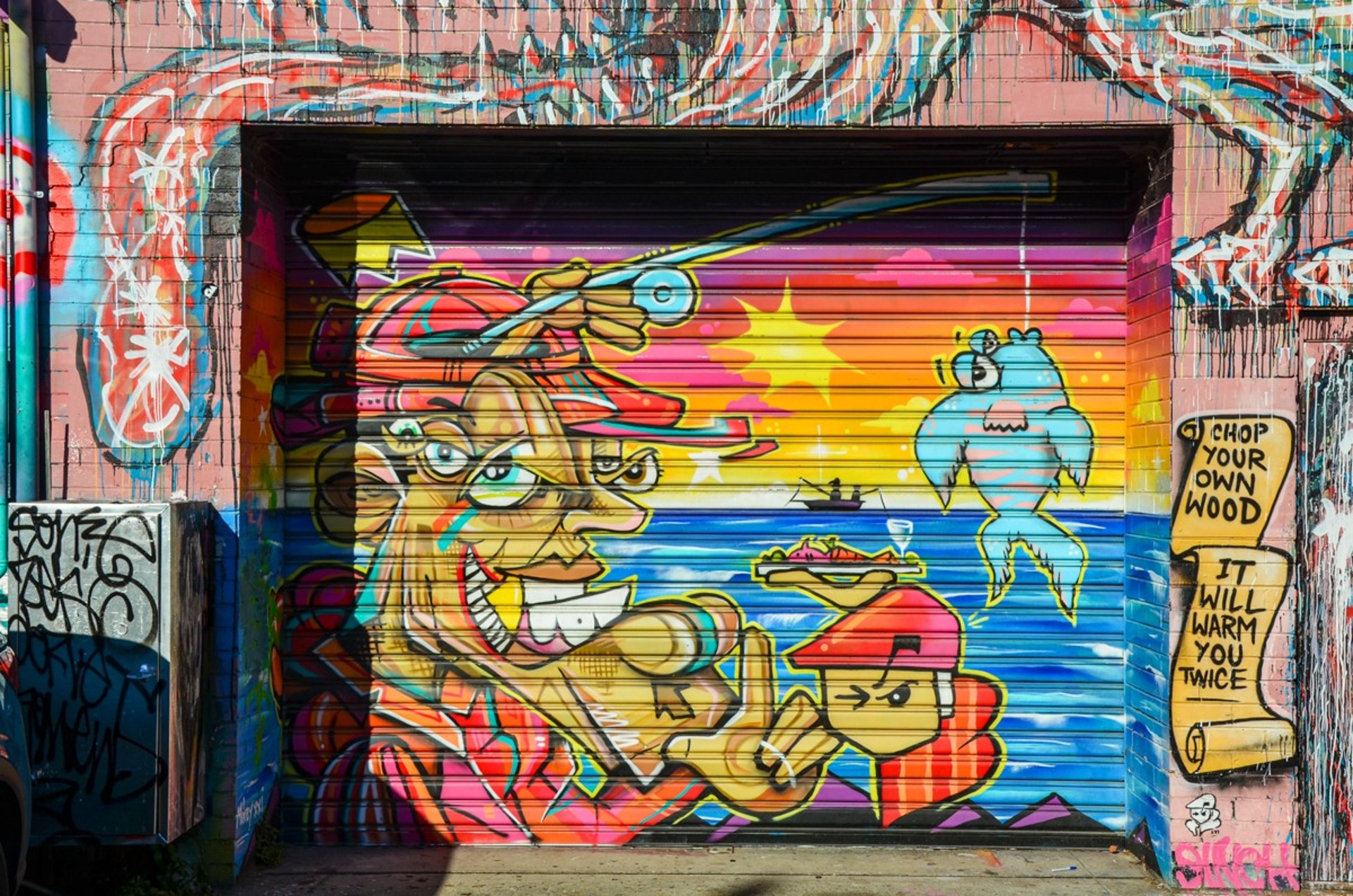 Street art in Artists Lane in Windsor, Melbourne