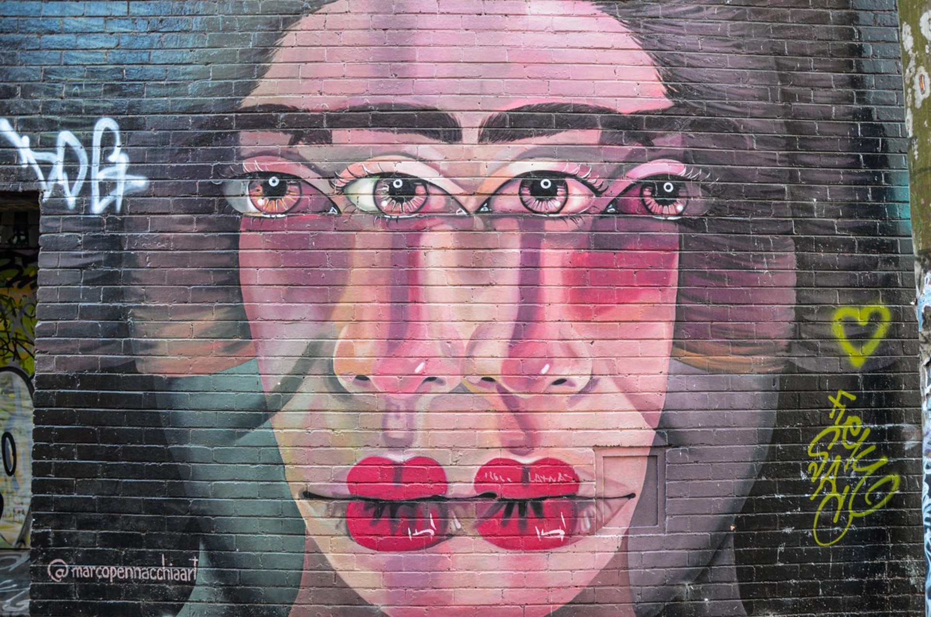 Mural by Marco Pennarchia in Artists Lane in Windsor, Melbourne