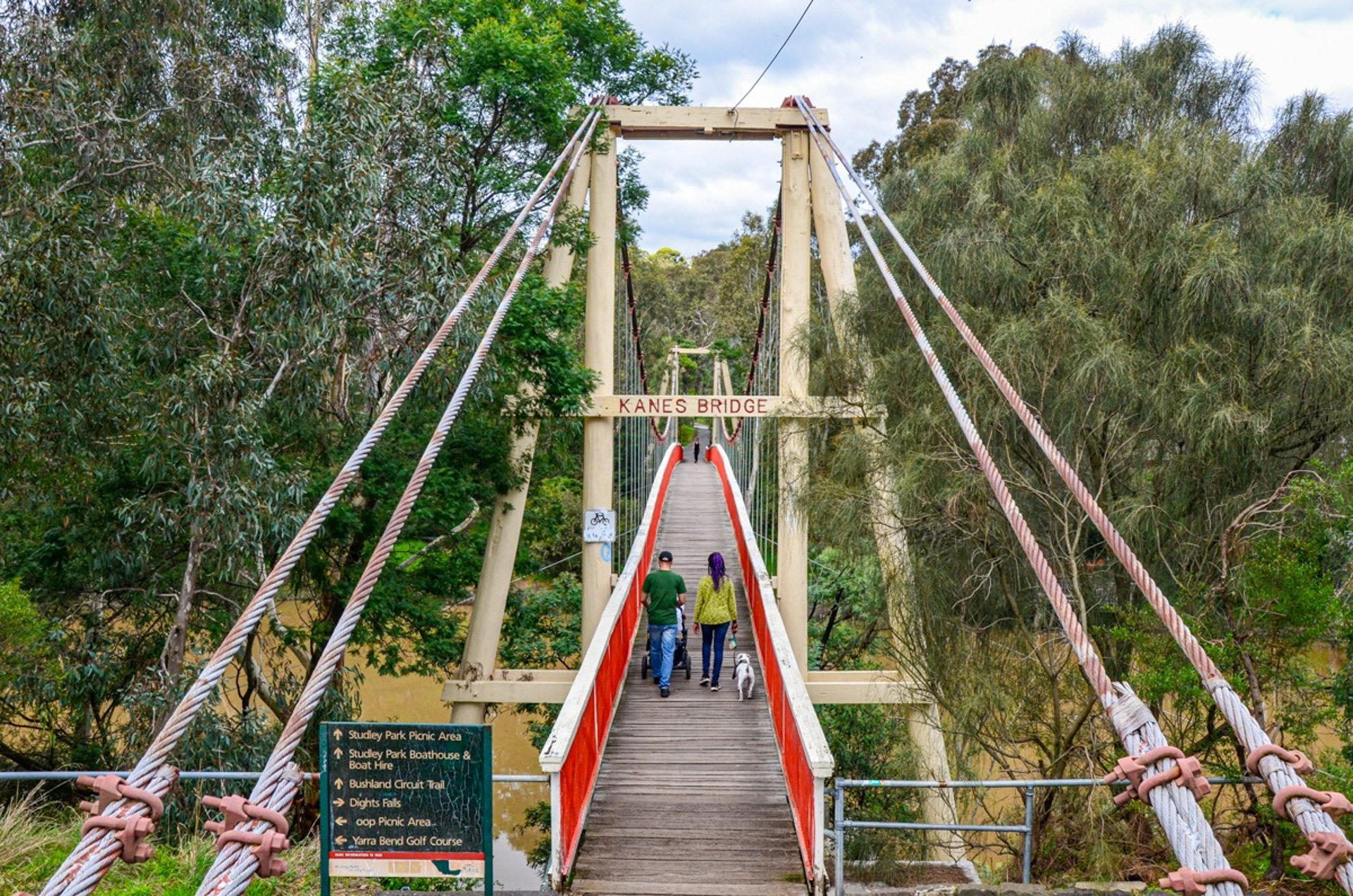 Kanes Bridge in the Yarra Bend Park in Melbourne
