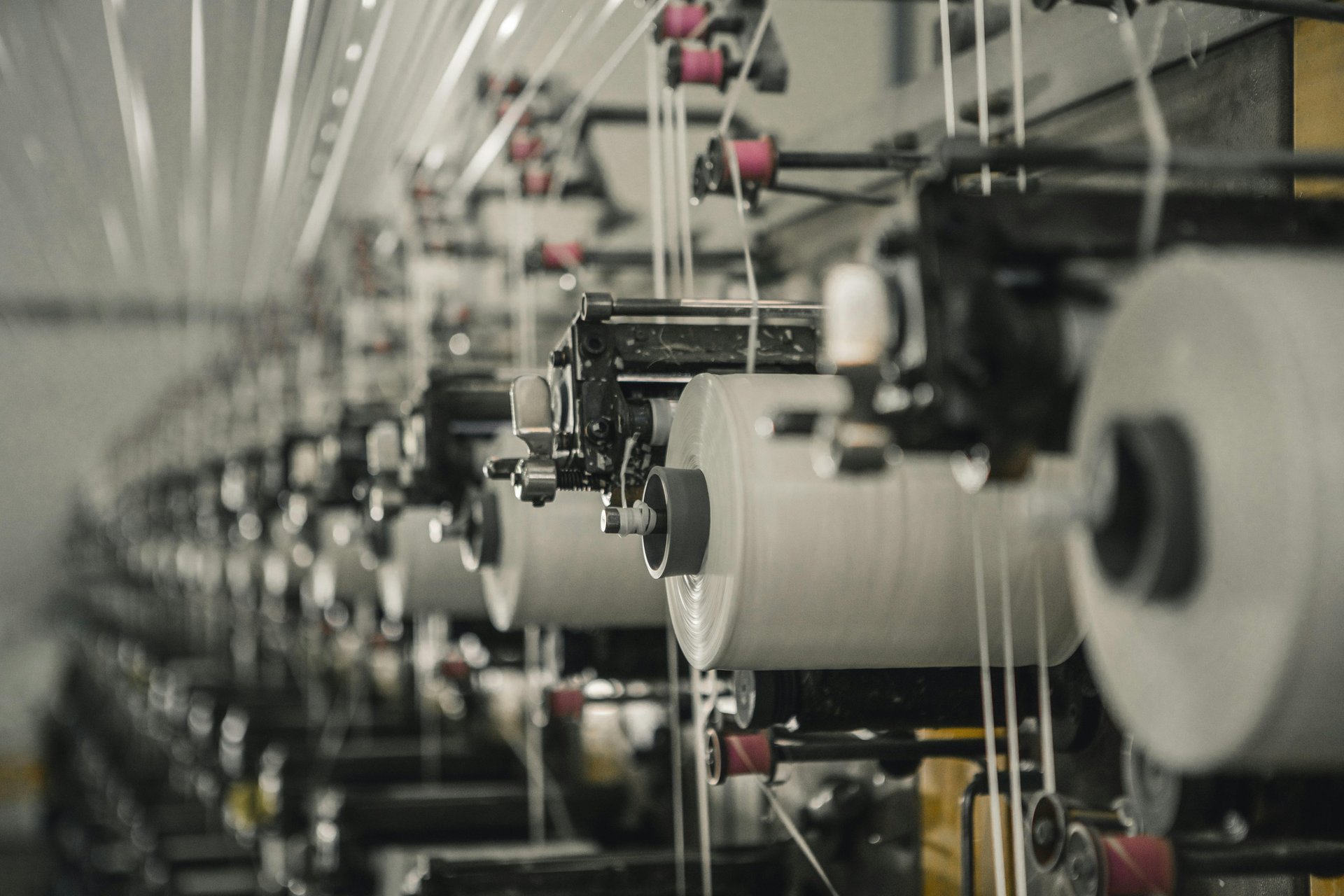 a row of machines that are next to each other