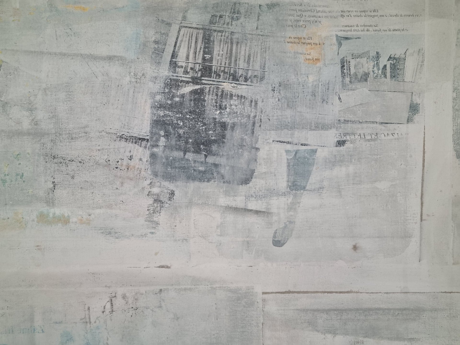 a close up of a black and brown abstract painting