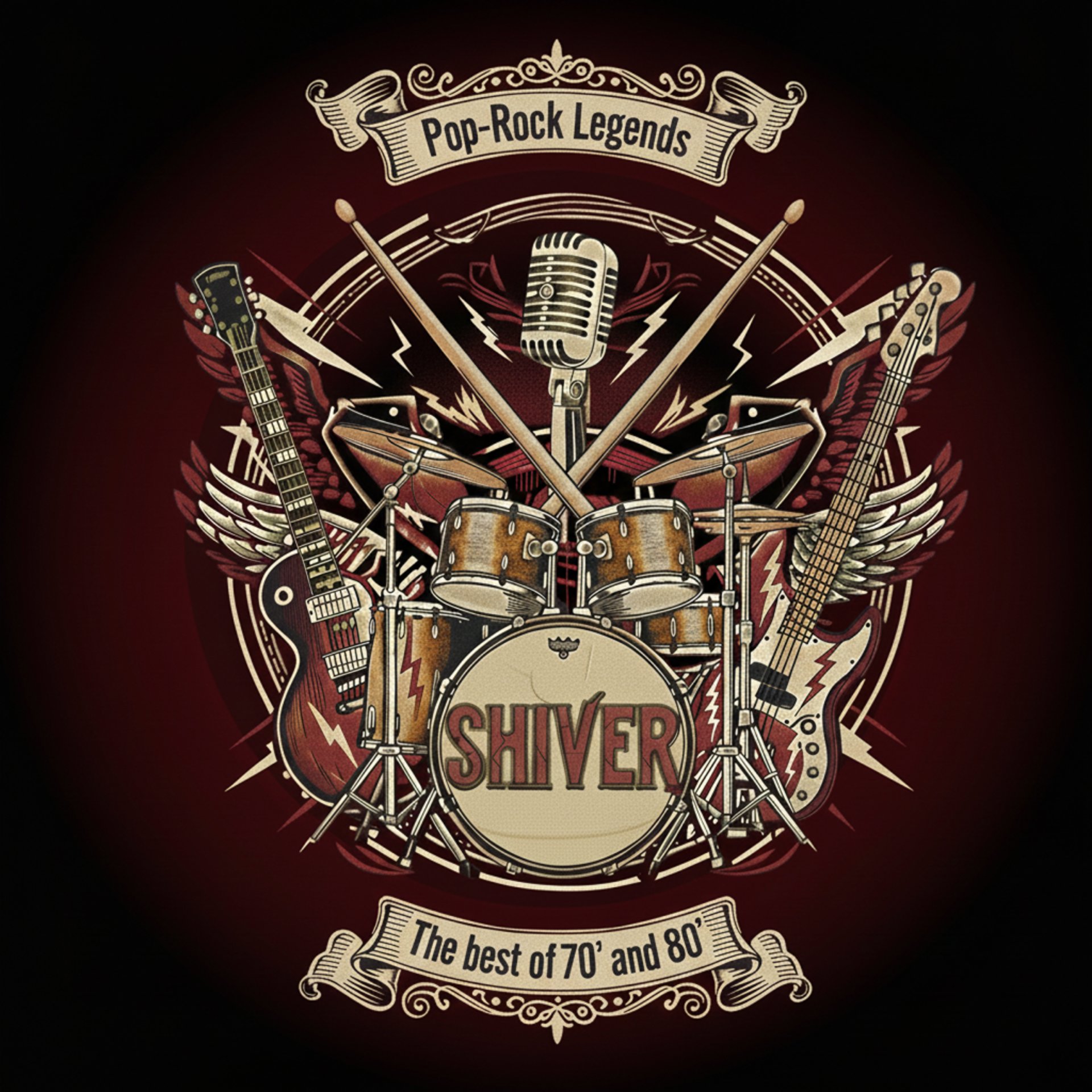 band performing on stage in front of people