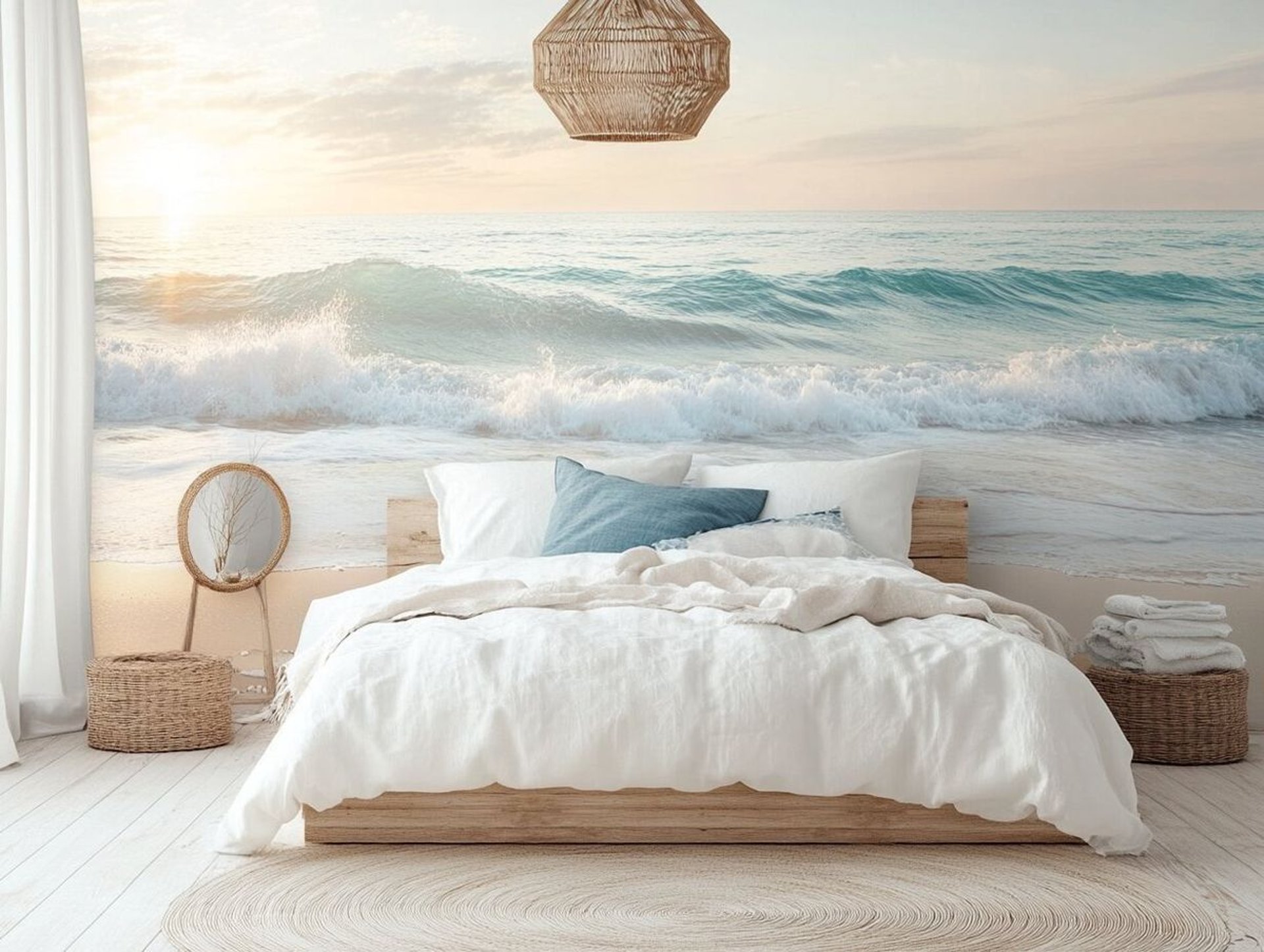 black and white bed linen