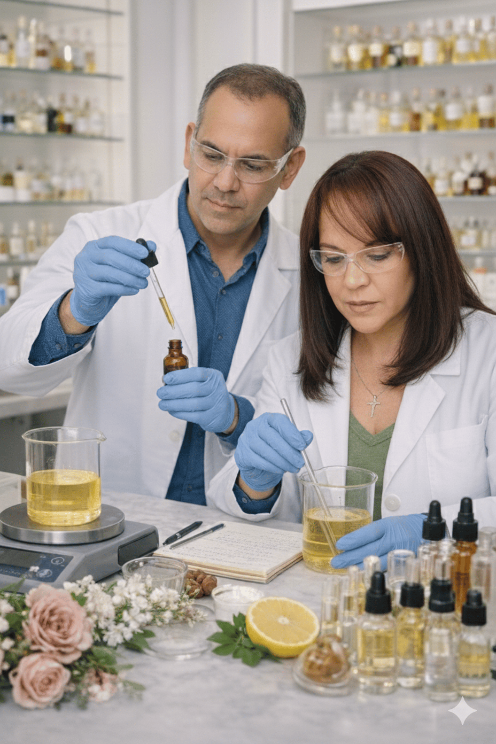 a bottle of liquid being filled with liquid