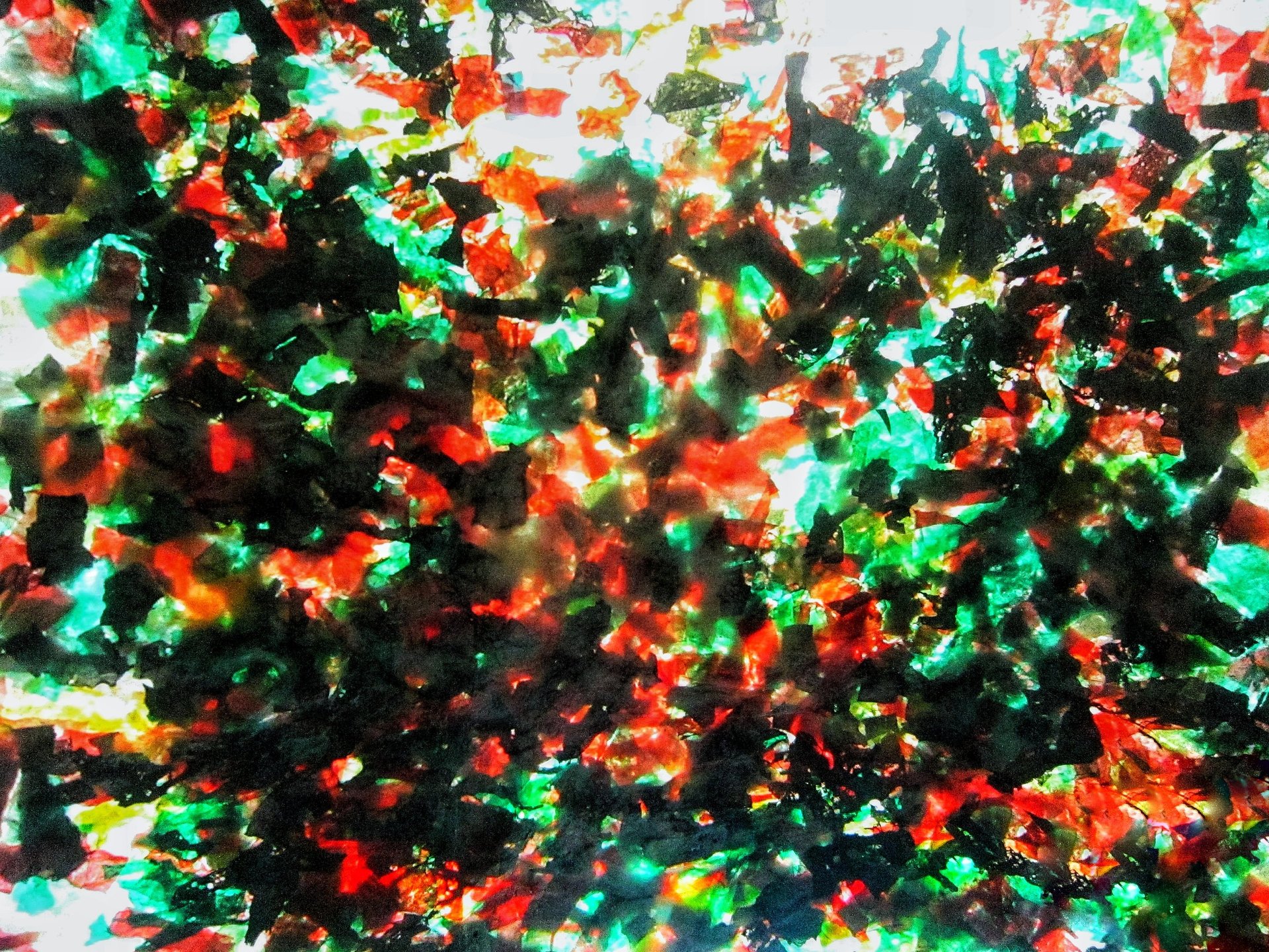Recycled plastic colorful abstract photo stock