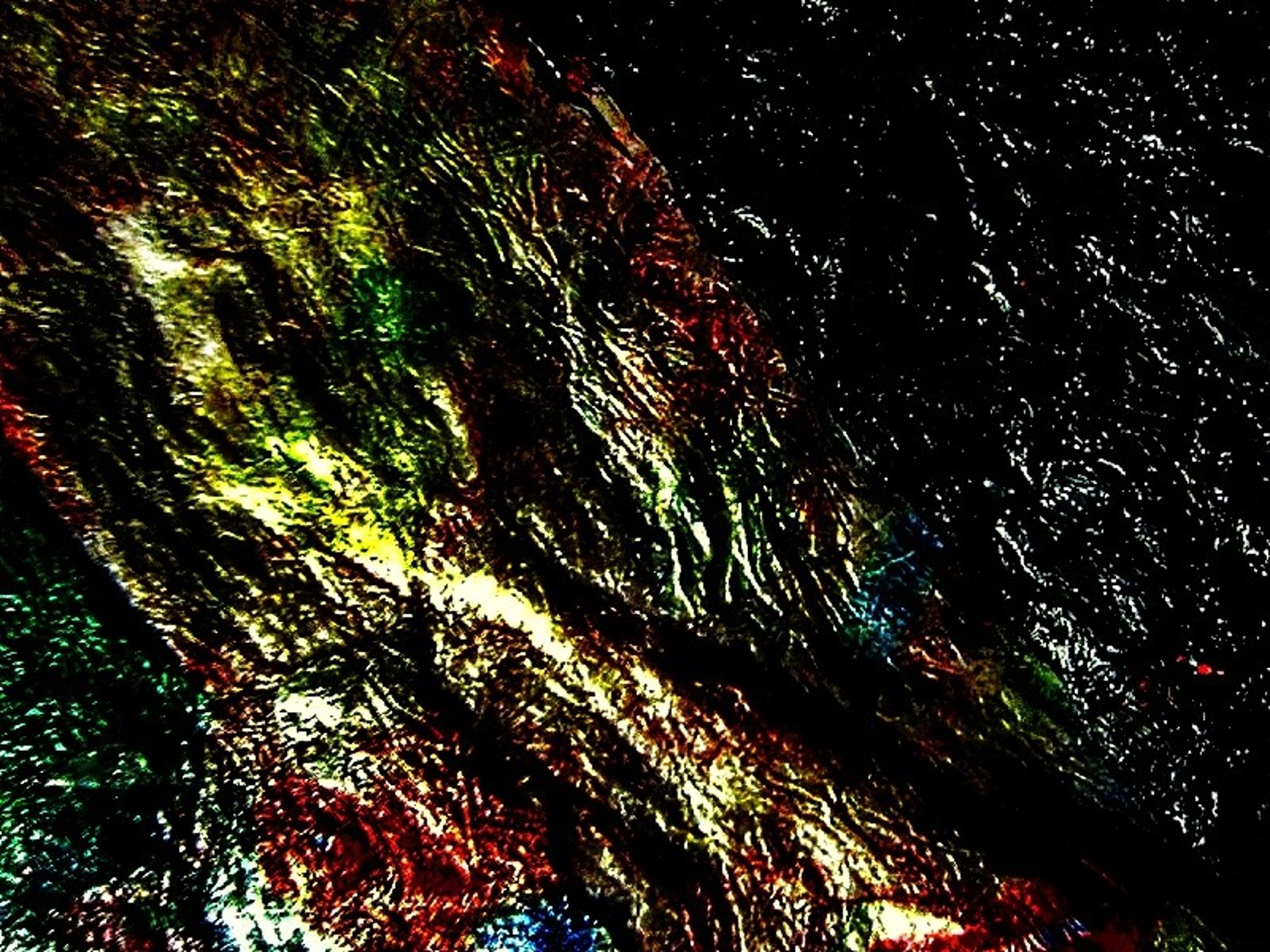 Recycled plastic texture dark double exposure photo edited