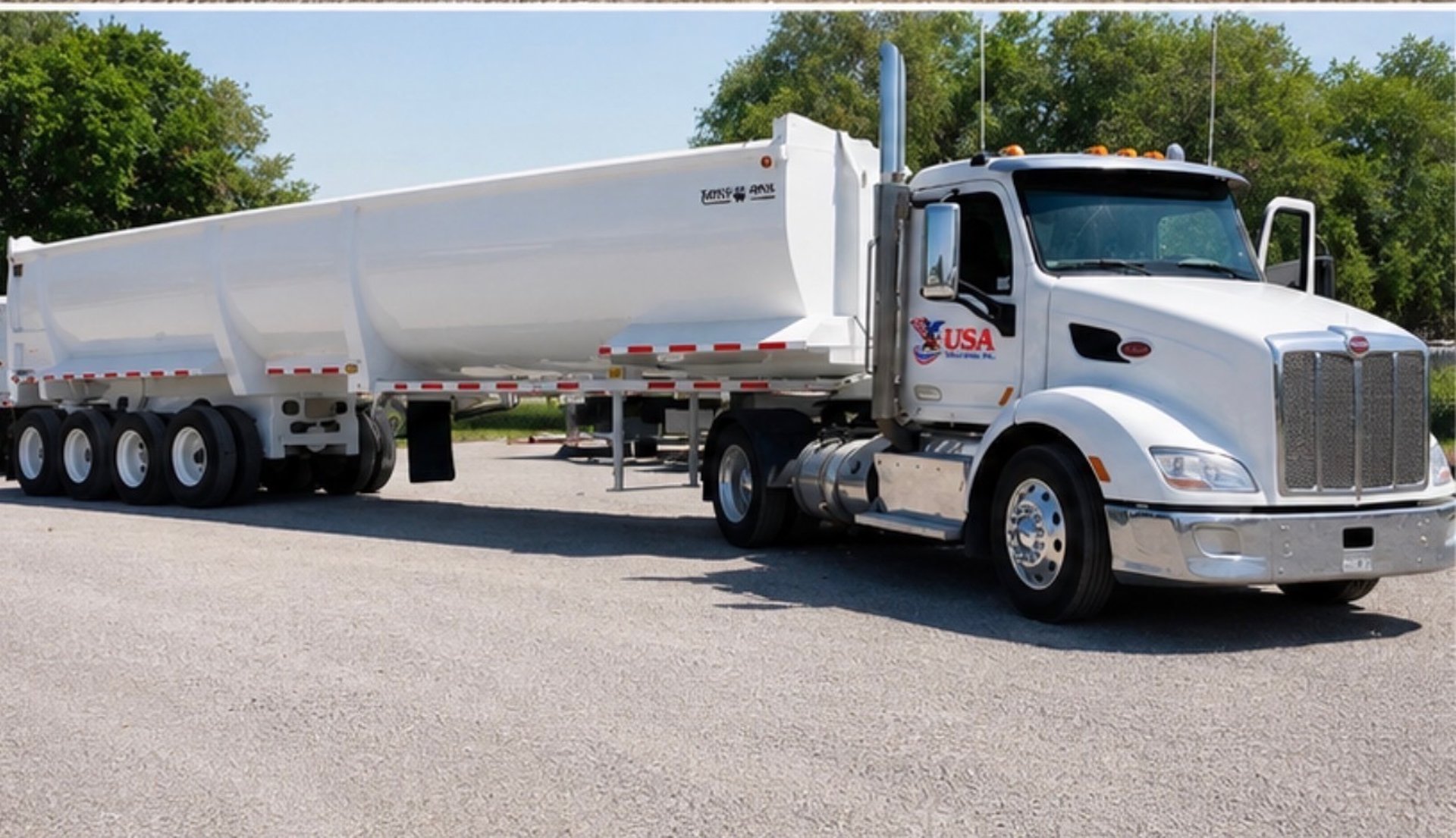 white truck on gray road during daytime