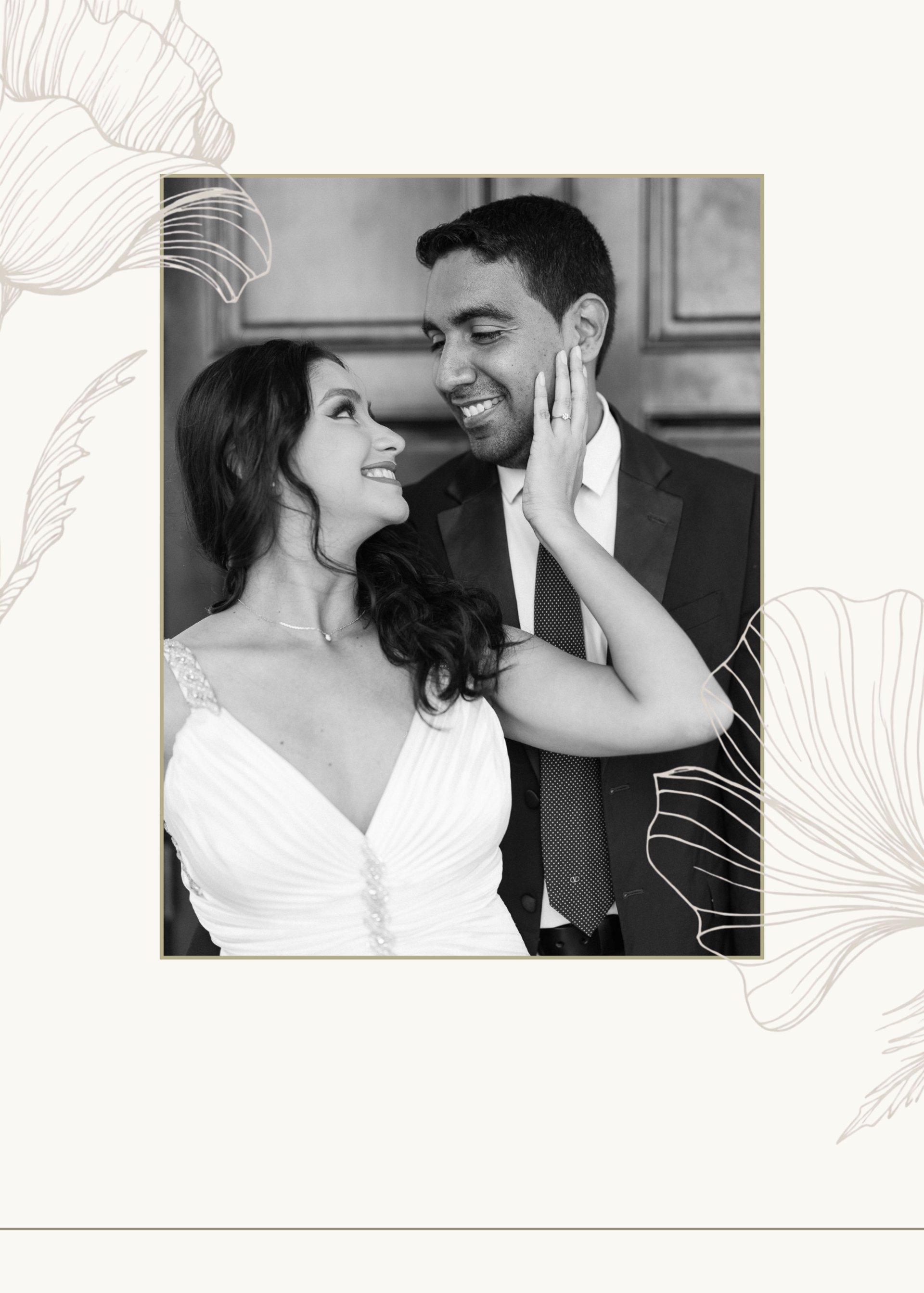 an abstract photo of a curved building with a blue sky in the background