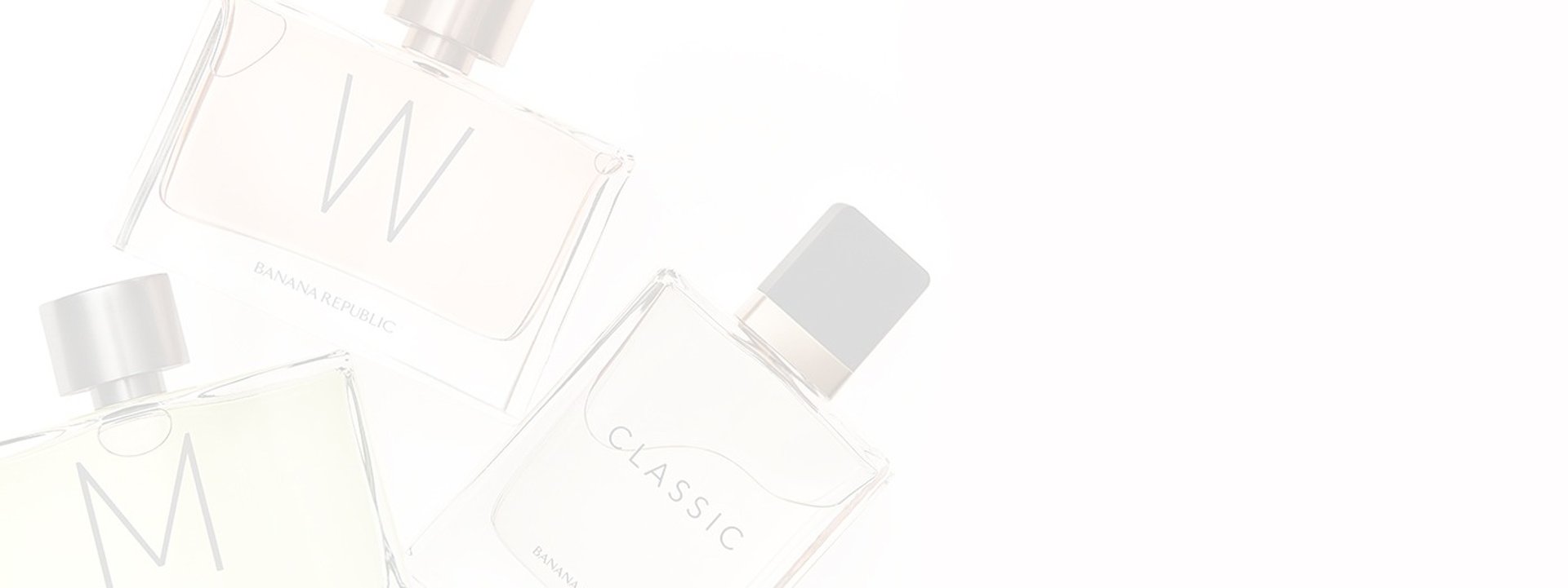 Banana Republic fragrance bottles graphic