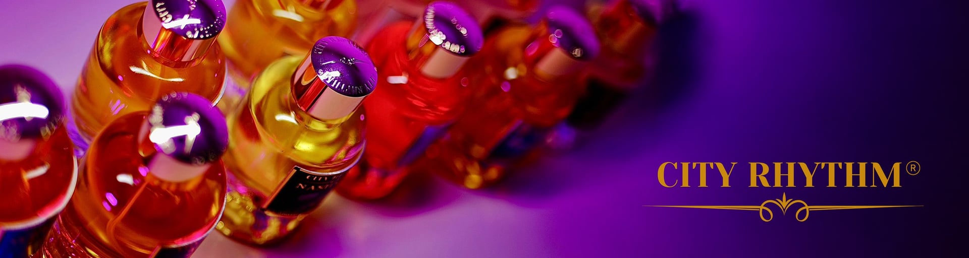 Affinessence banner with logo and fragrance